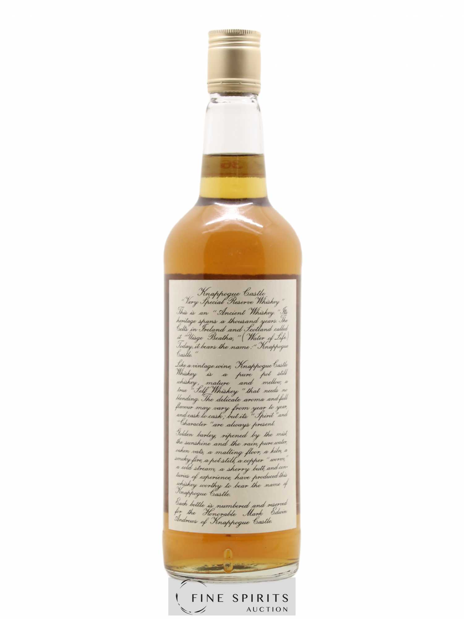 Knappogue Castle 36 years Of. Very Special Reserve Cask n°8 - bottled 1987 - Lot de 1 bouteille - 1