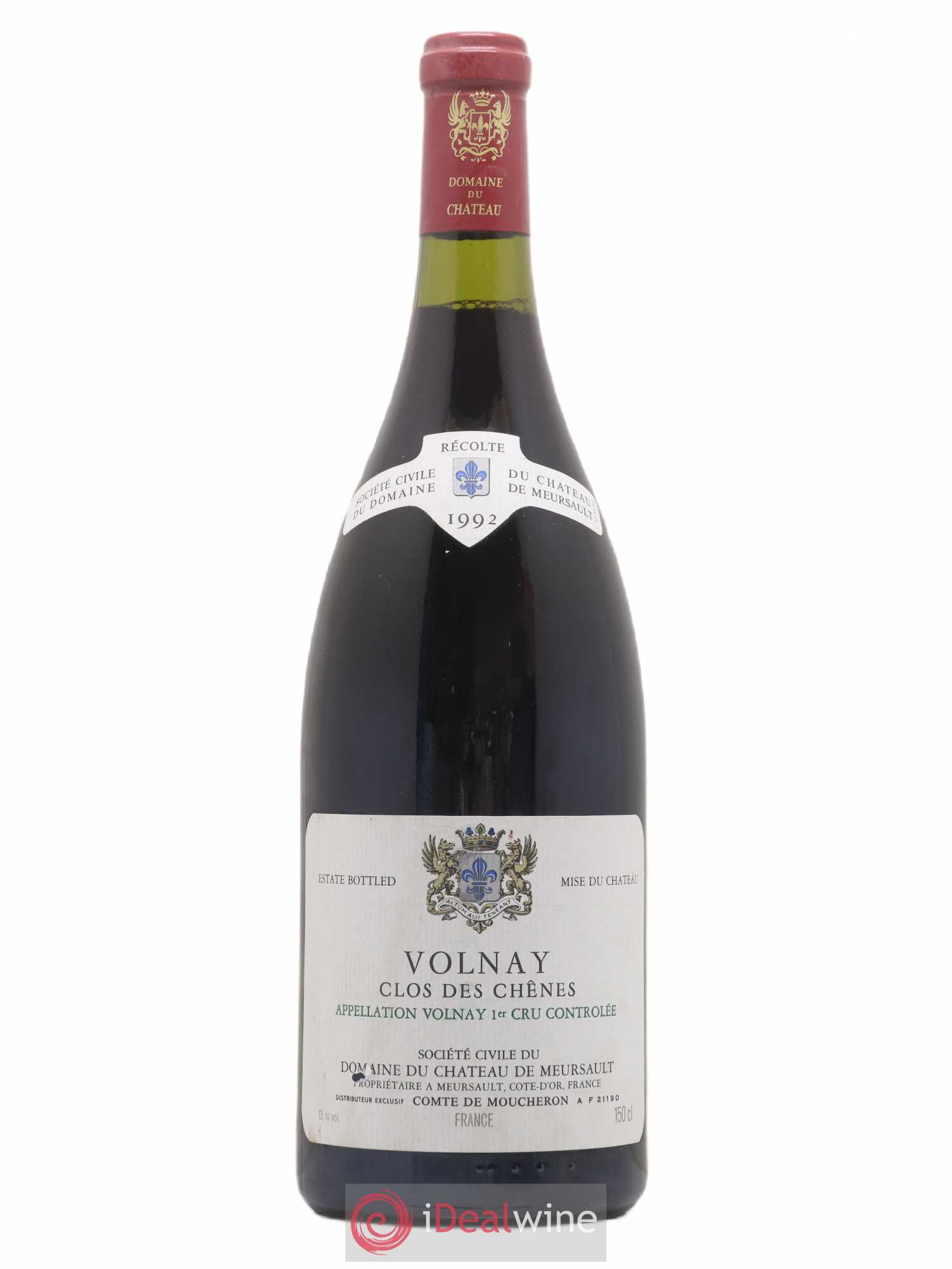 Volnay 1er Cru Clos des Chênes Château de Meursault 1992 - Lot de 1 magnum - 0