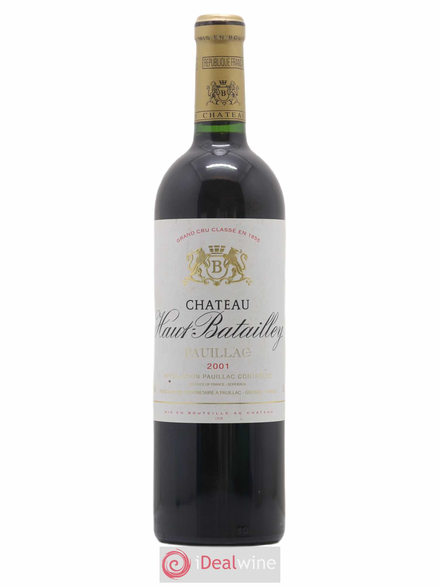 Château Haut Batailley 5ème Grand Cru Classé 2001 - Lot de 1 bouteille - 0