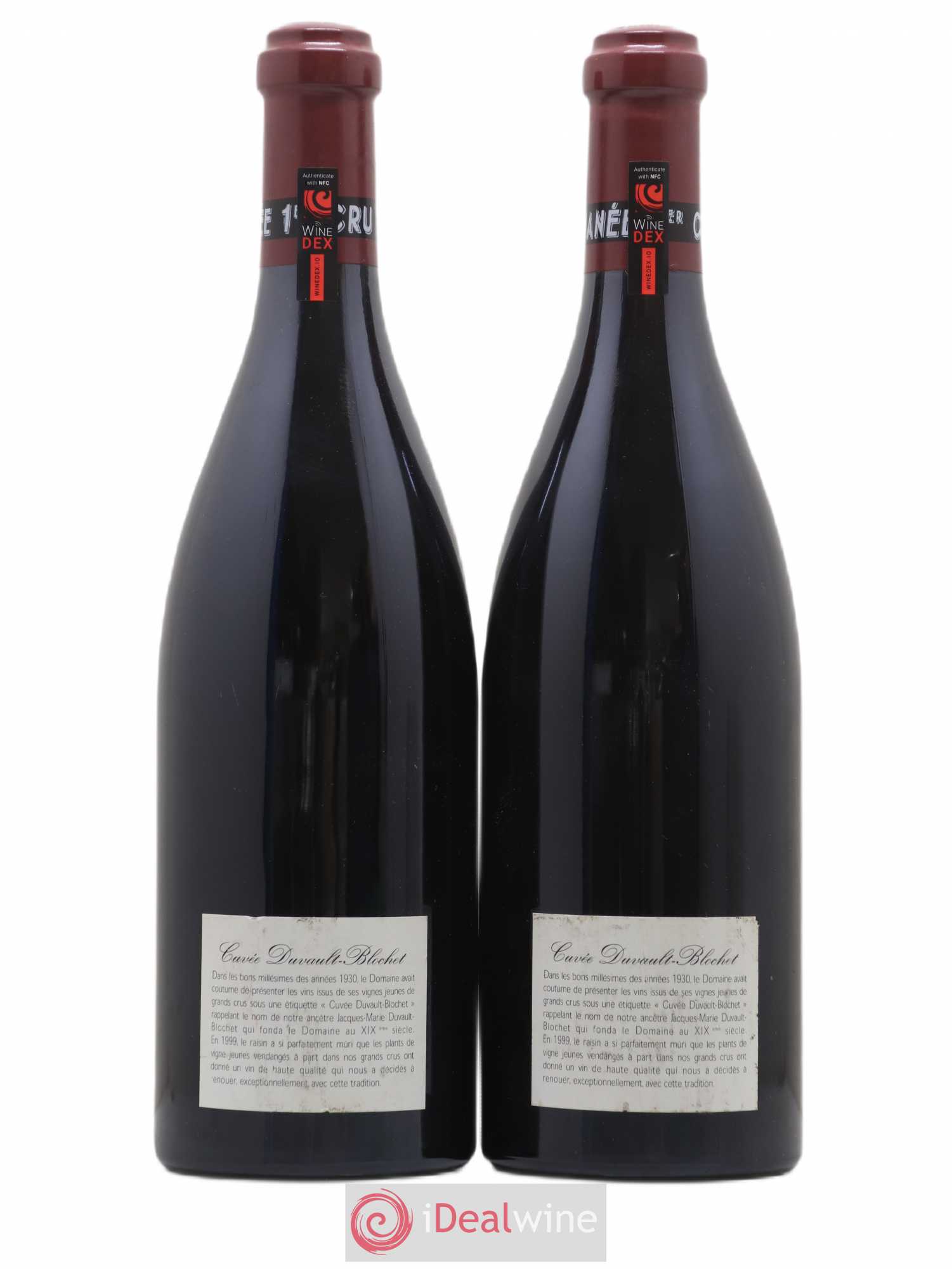 Vosne-Romanée 1er Cru Cuvée Duvault Blochet Domaine de la Romanée-Conti 1999 - Lot de 2 bouteilles - 1