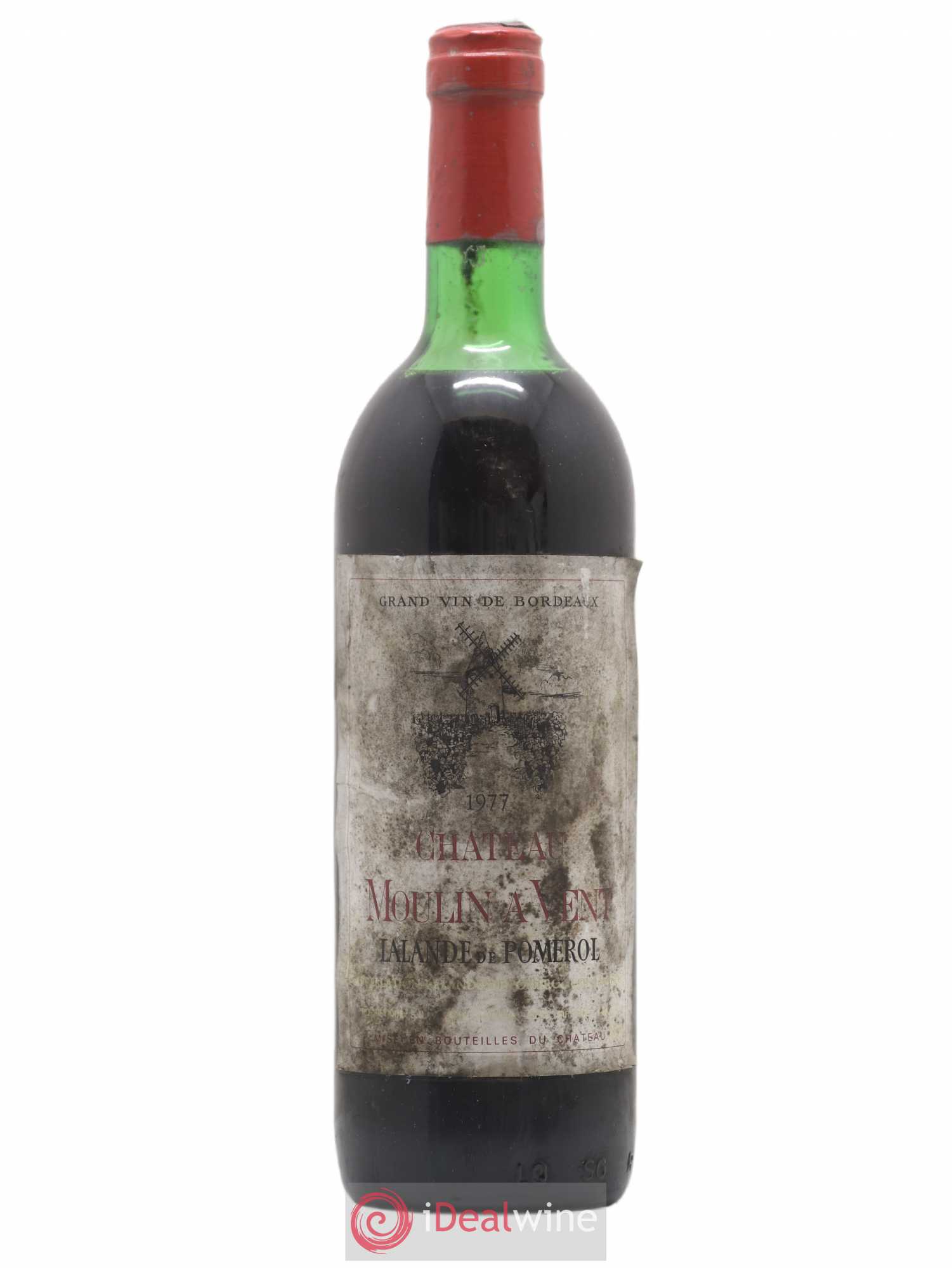 Lalande-de-Pomerol Château Moulin À Vent 1977 - Posten von 1 Flasche - 0