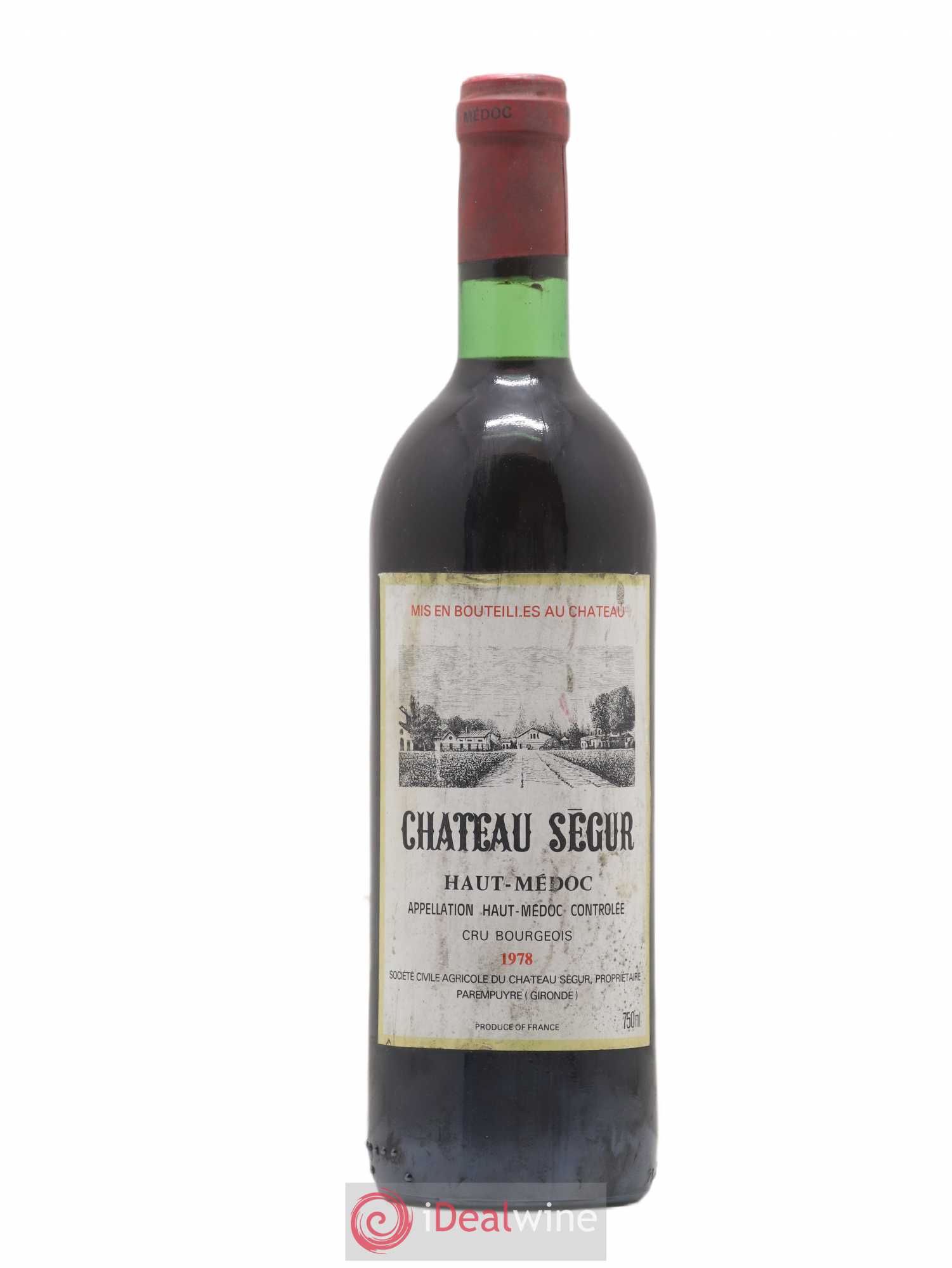 Château Ségur Cru Bourgeois 1978 - Lot de 1 bouteille - 0