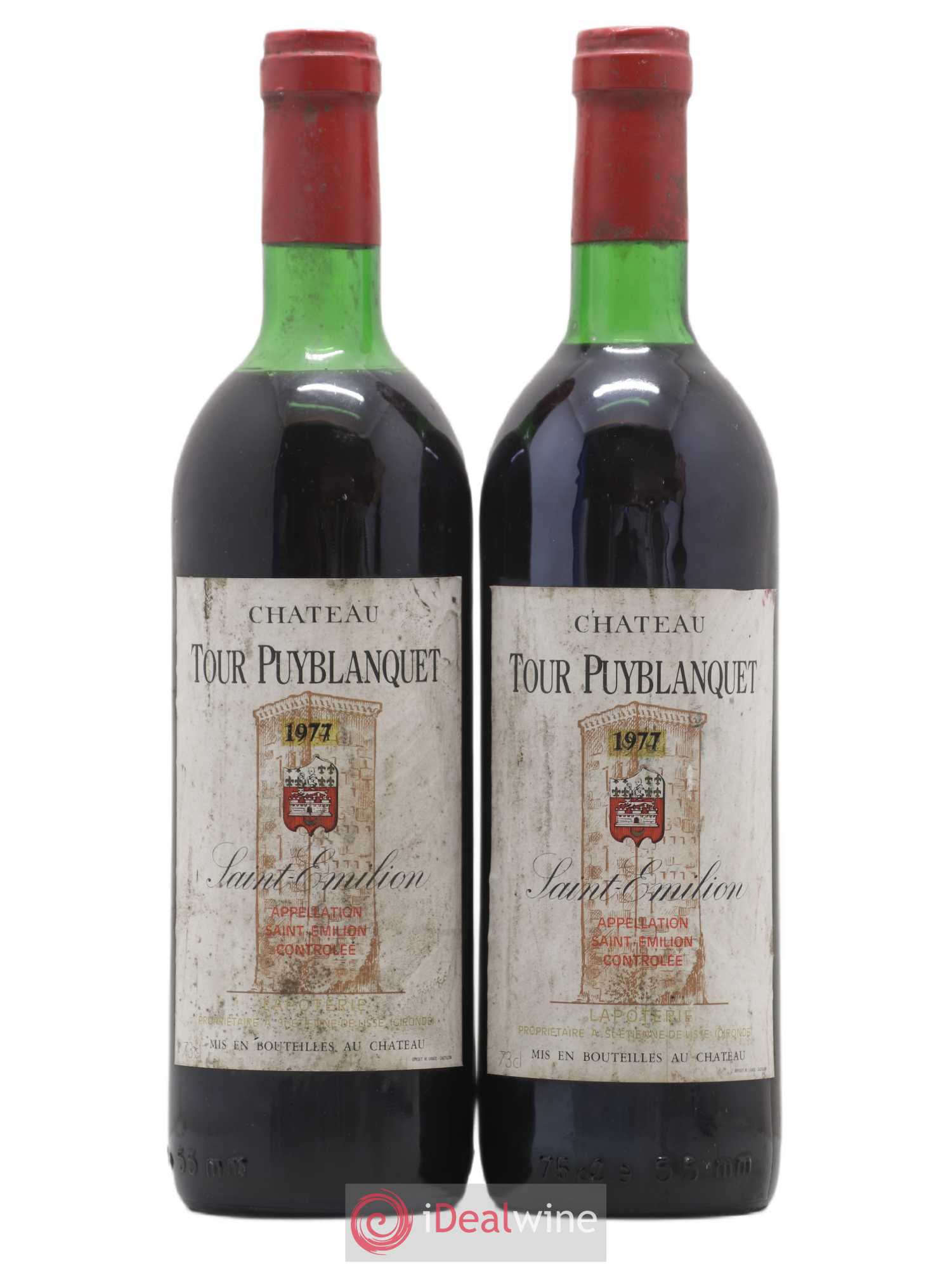 Saint-Émilion Château Tour Puyblanquet 1977 - Posten von 2 Flaschen - 0