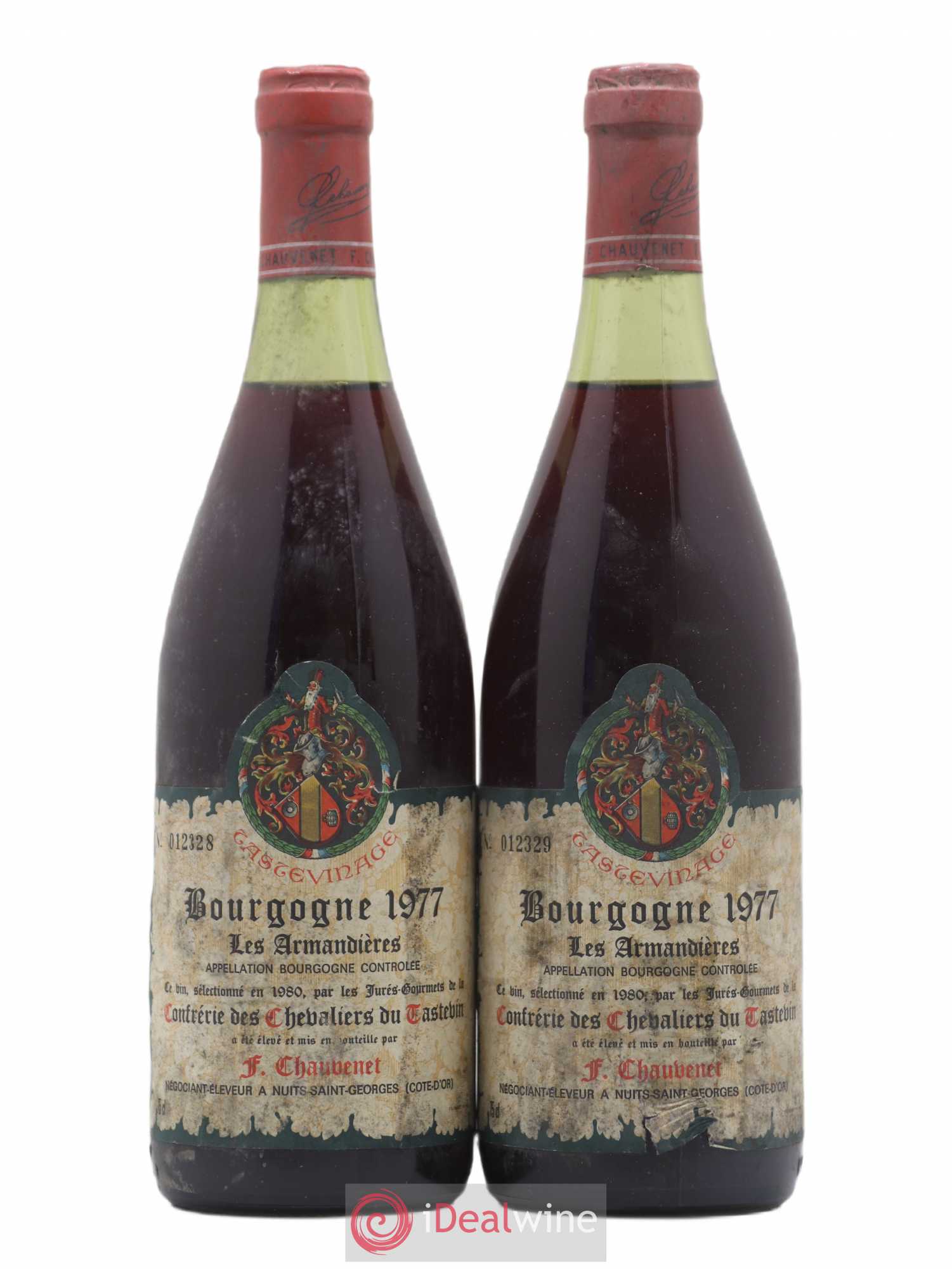 Bourgogne Les Armandieres Chauvenet 1977 - Posten von 2 Flaschen - 0