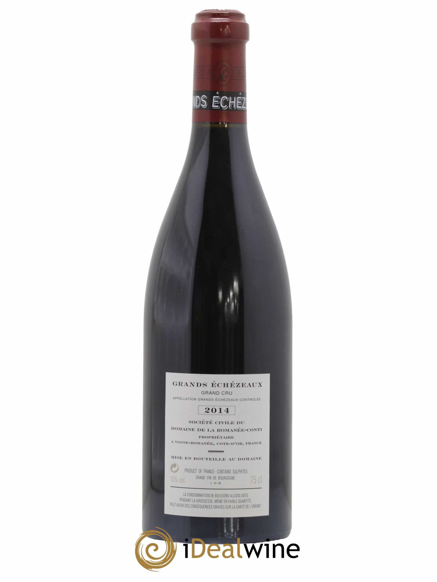 Grands-Echezeaux Grand Cru Domaine de la Romanée-Conti 2014 - Lot de 1 bouteille - 1