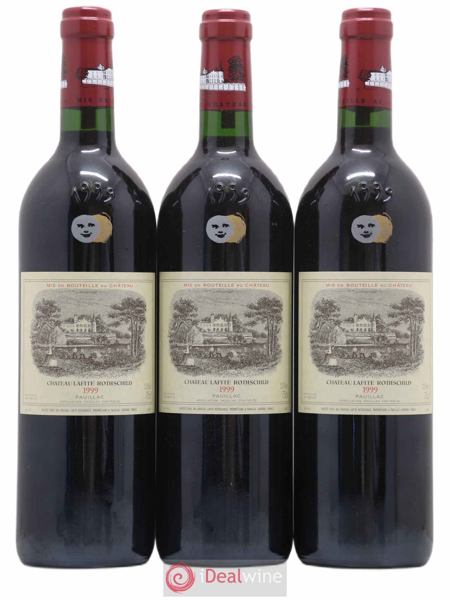Château Lafite Rothschild 1er Grand Cru Classé 1999 - Lot de 3 bouteilles - 0