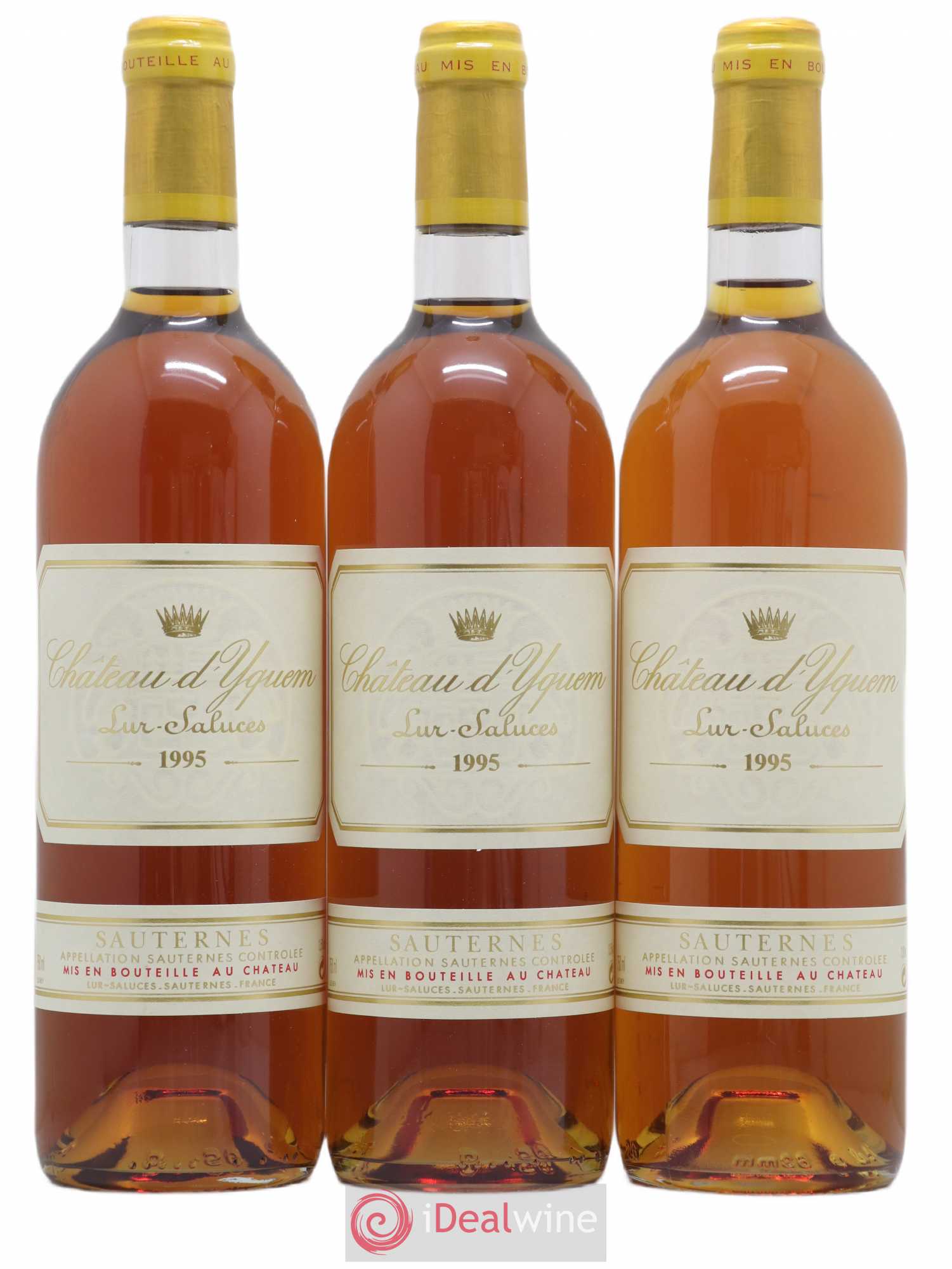 Château d' Yquem 1er Cru Classé Supérieur 1995 - Lotto di 3 bottiglie - 0