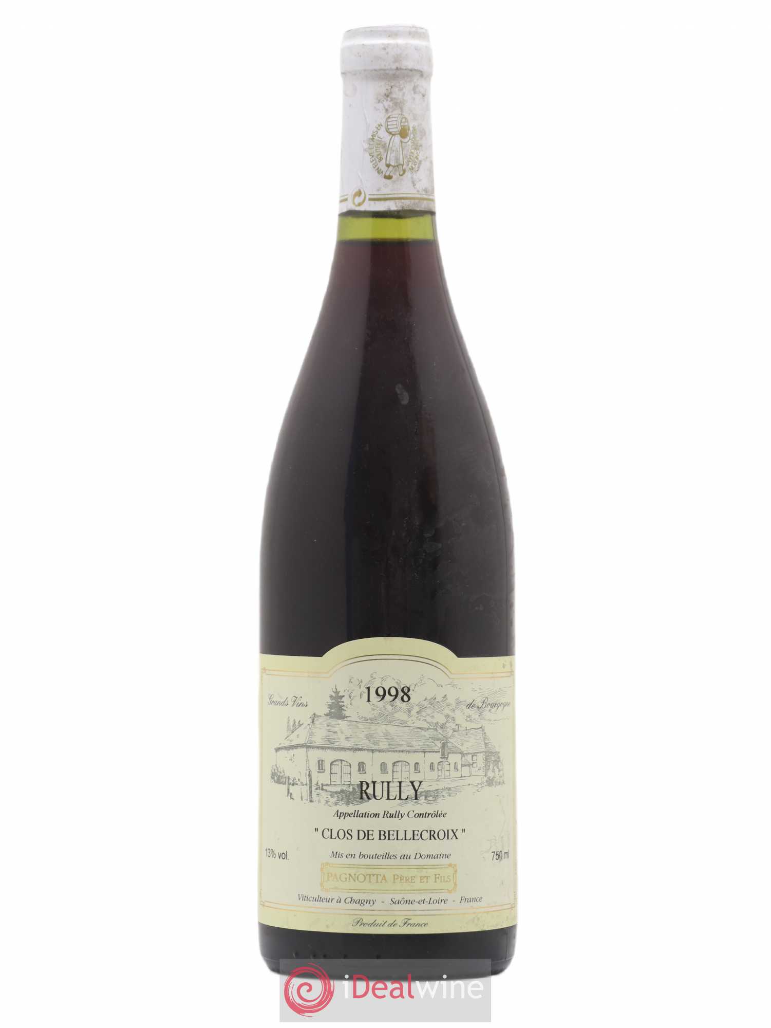 Rully Clos de Bellecroix domaine Pagnotta Père et Fils 1998 - Posten von 1 Flasche - 0