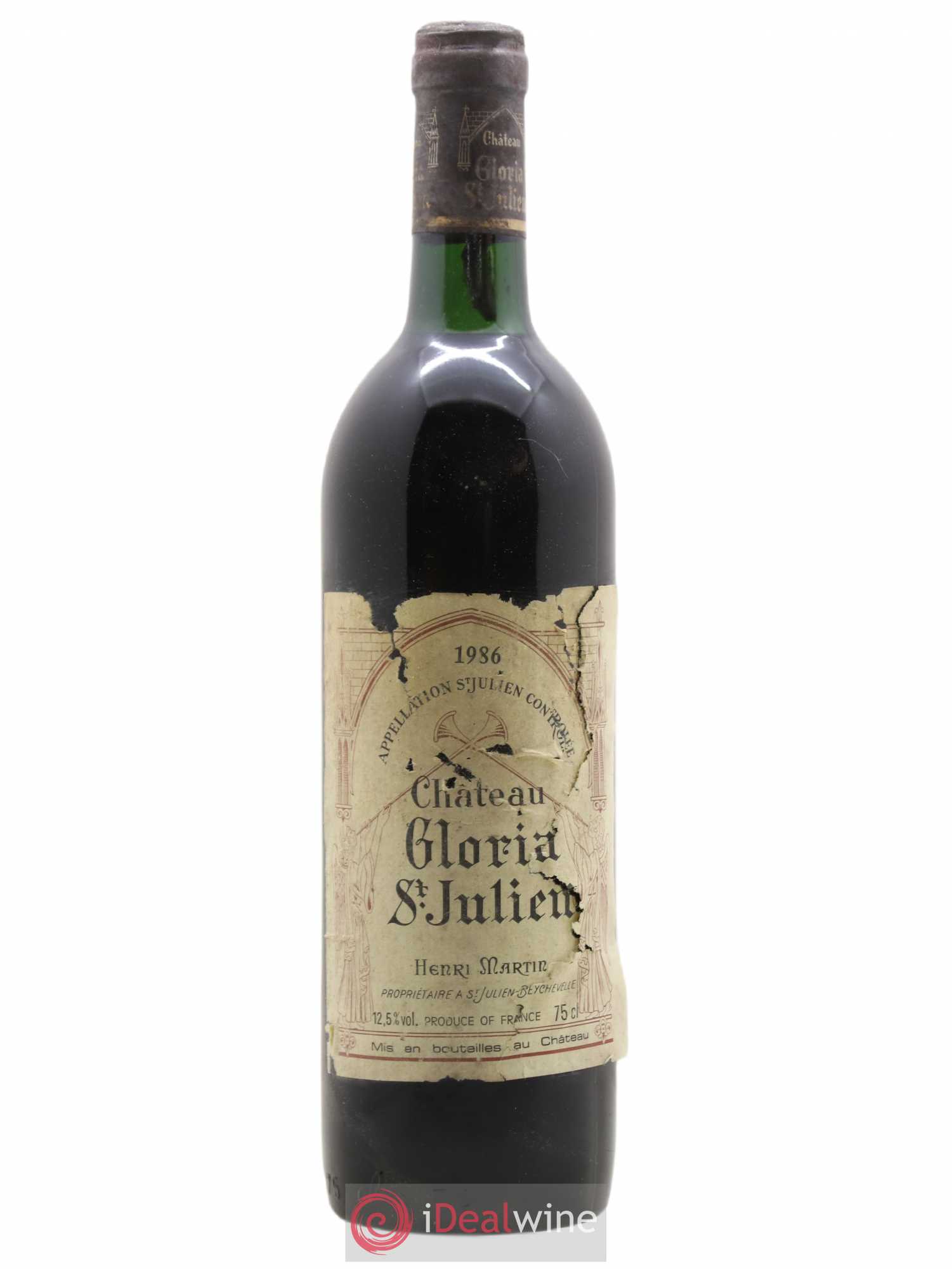 Château Gloria 1986 - Lot de 1 bouteille - 0