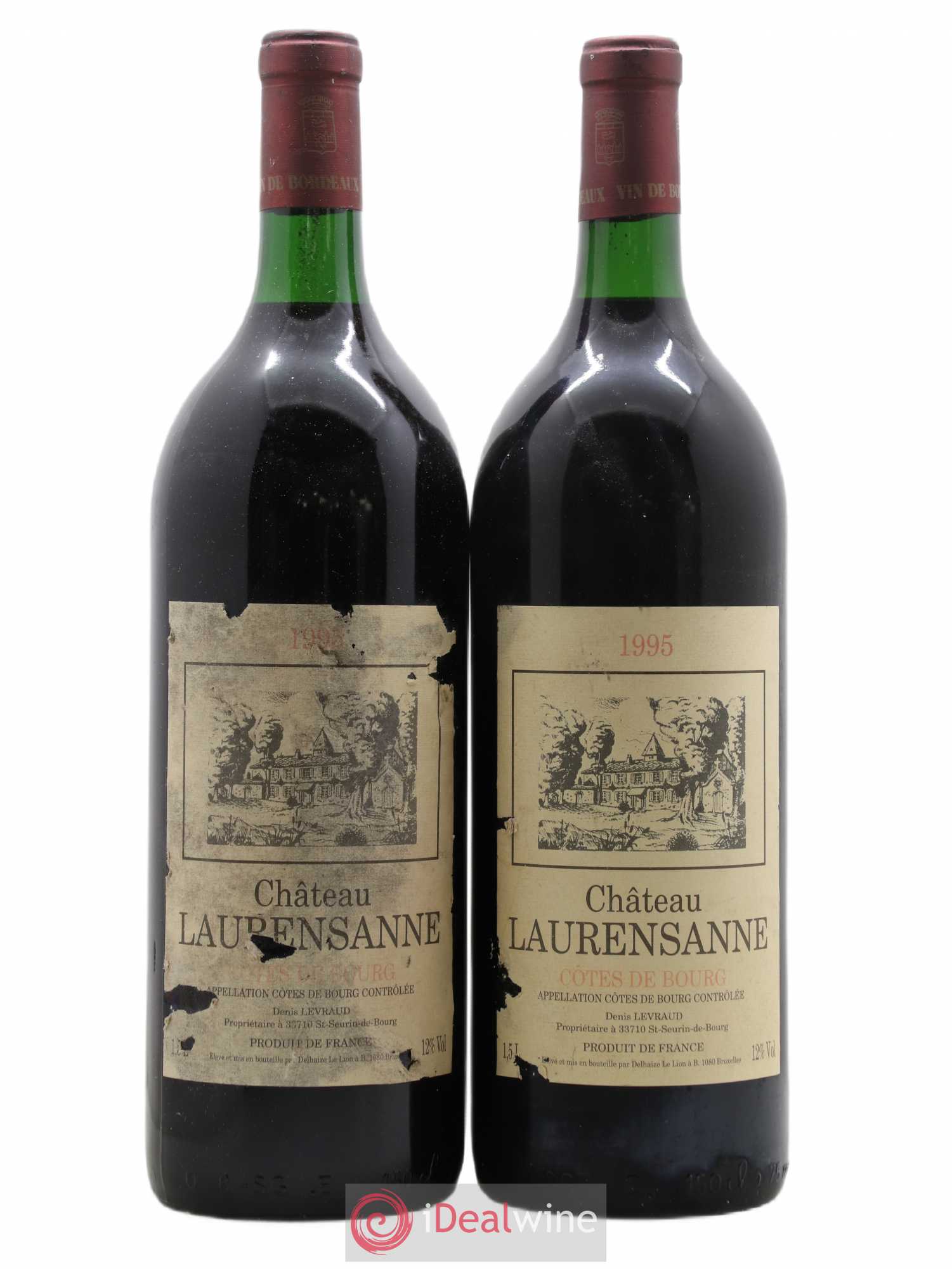Côtes de Bourg Château Laurensanne 1995 - Lot de 2 magnums - 0