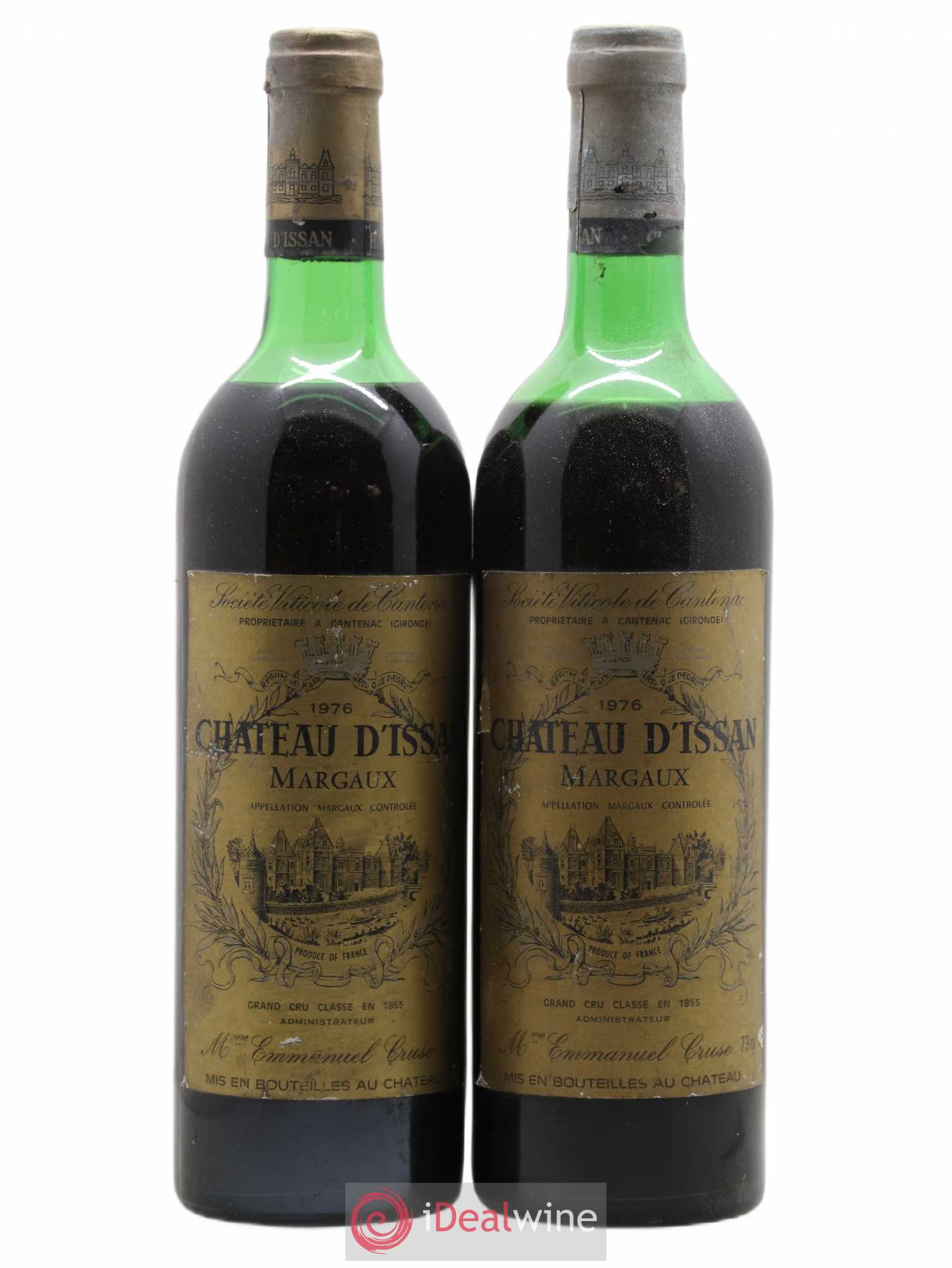 Château d'Issan 3ème Grand Cru Classé 1976 - Lot de 2 bouteilles - 0