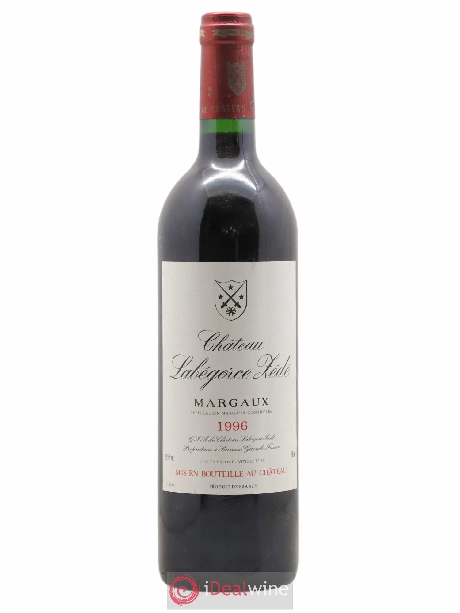 Château Labegorce Zédé Cru Bourgeois 1996 - Lot de 1 bouteille - 0