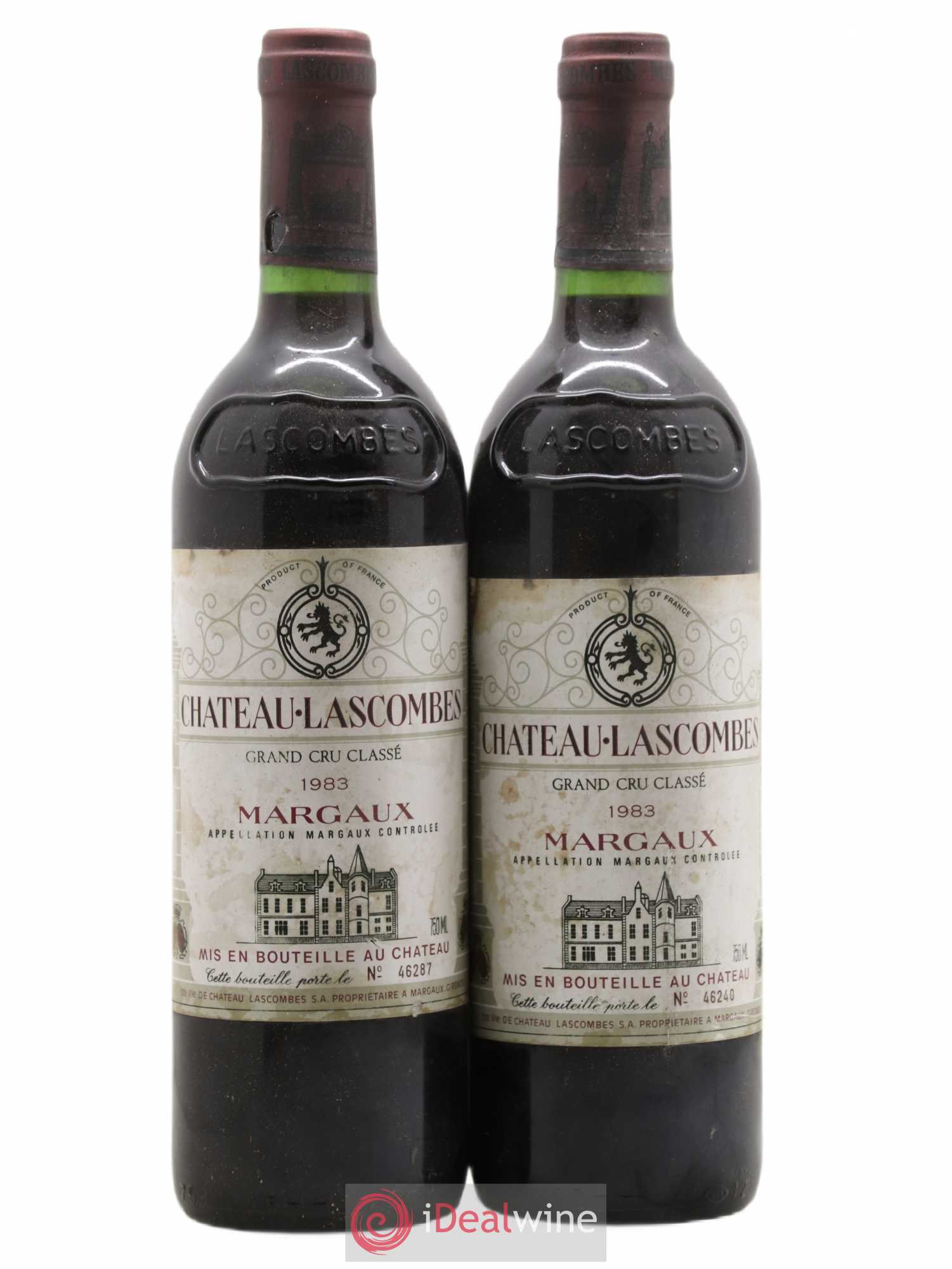 Château Lascombes 2ème Grand Cru Classé 1983 - Lot de 2 bouteilles - 0
