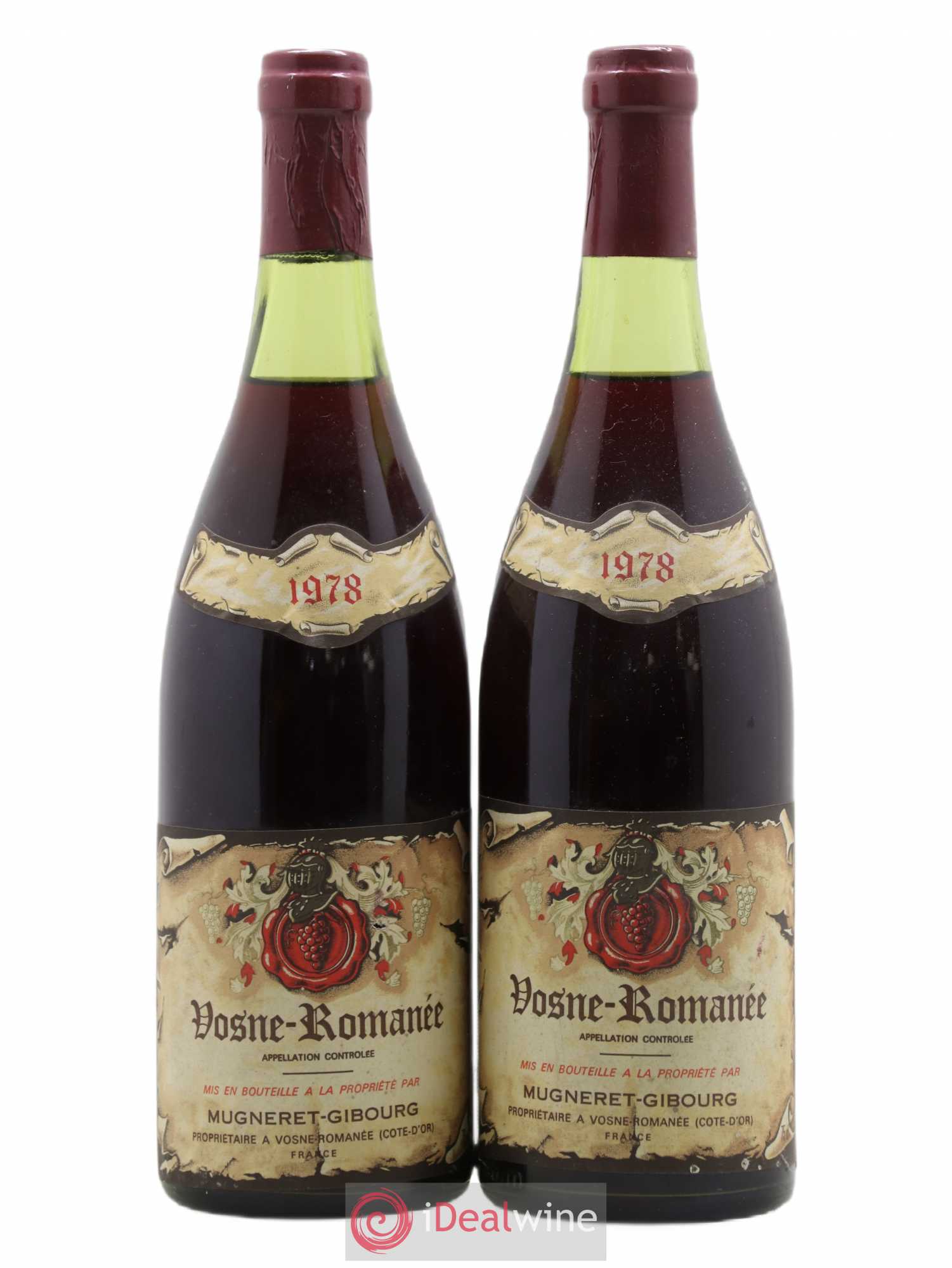 Vosne-Romanée Mugneret-Gibourg (Domaine) 1978 - Lot de 2 bouteilles - 0