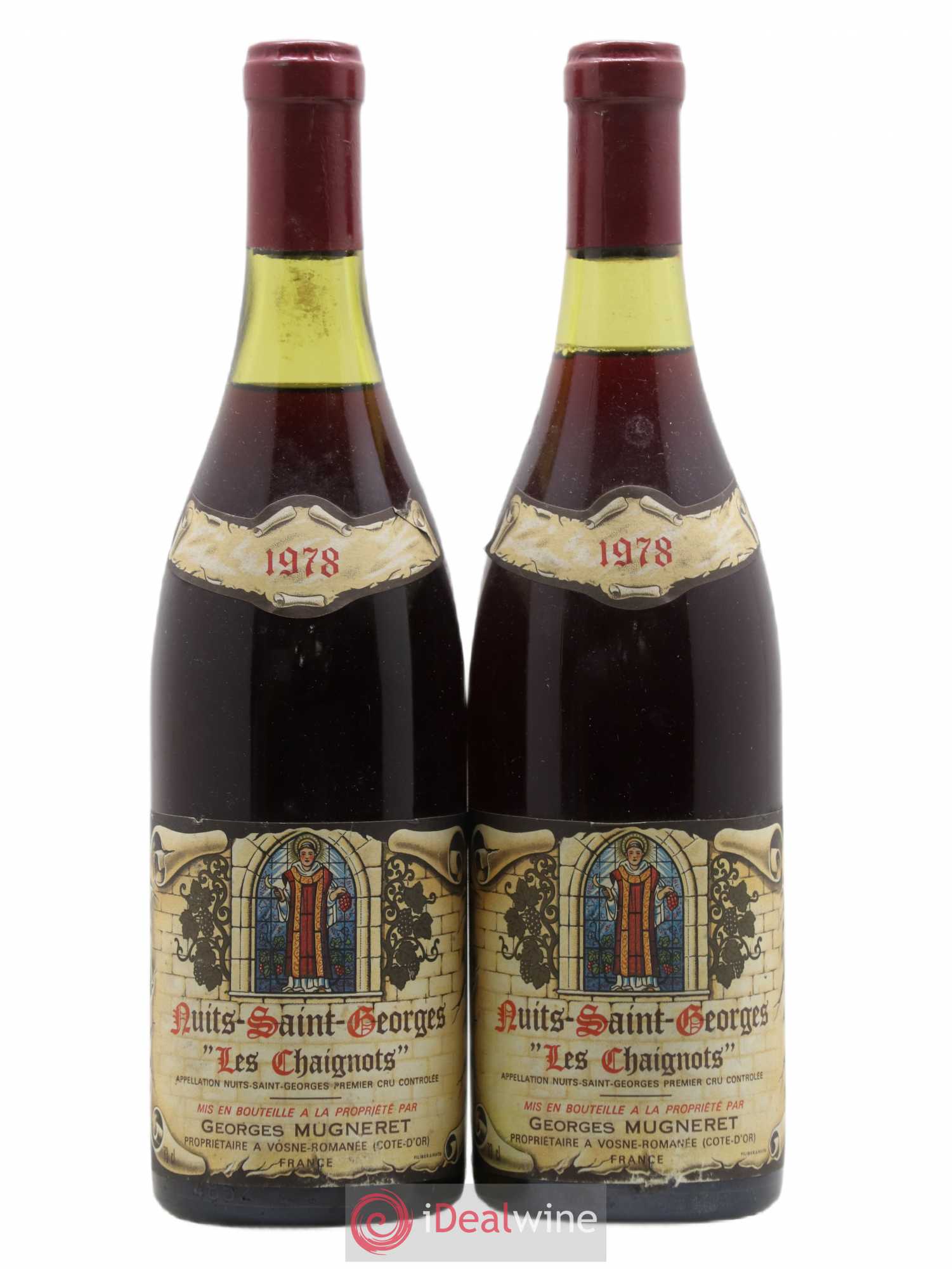 Nuits-Saint-Georges 1er Cru Les Chaignots Mugneret-Gibourg (Domaine) 1978 - Lot de 2 bouteilles - 0