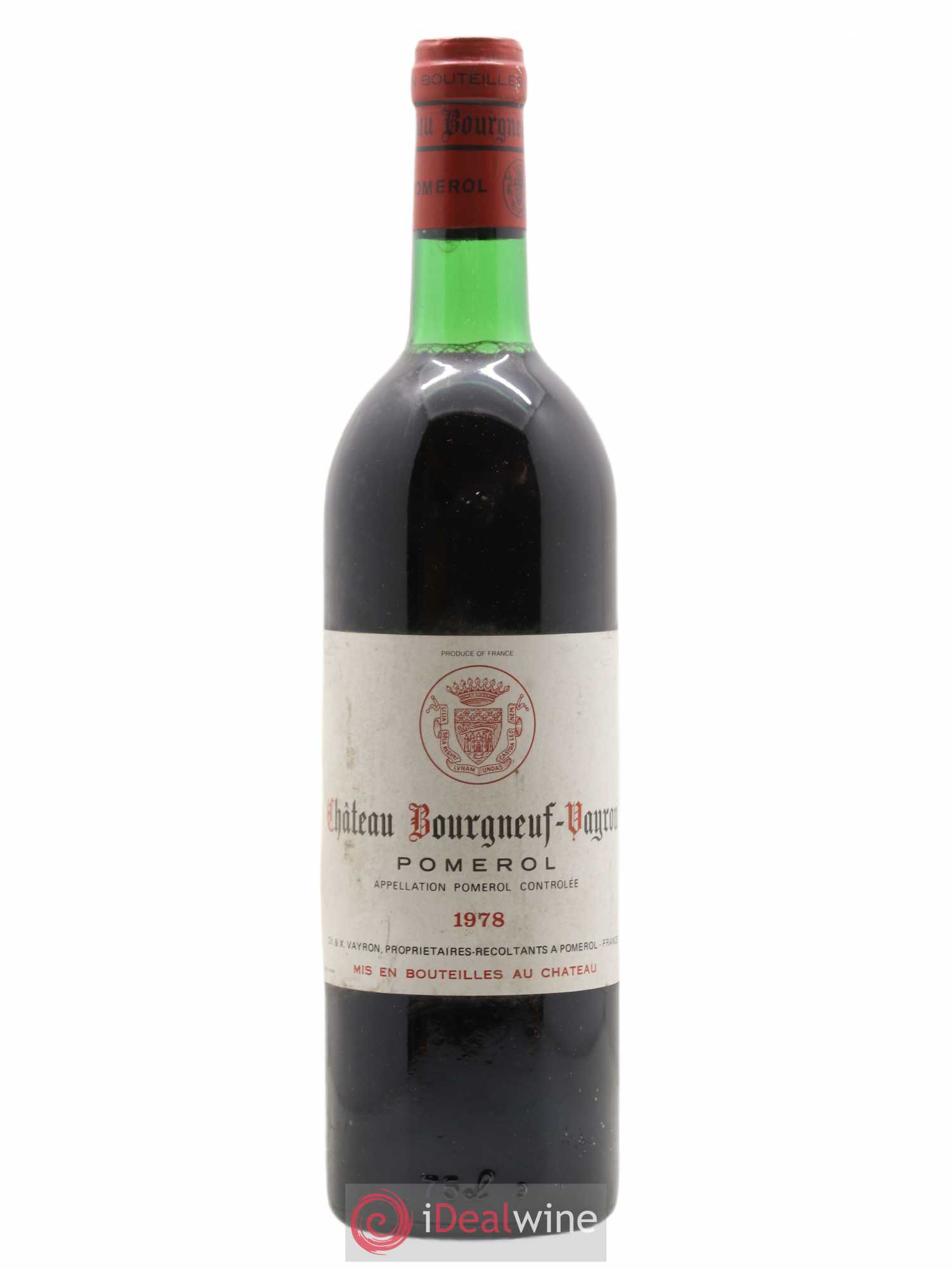 Château Bourgneuf Vayron 1978 - Lot de 1 bouteille - 0