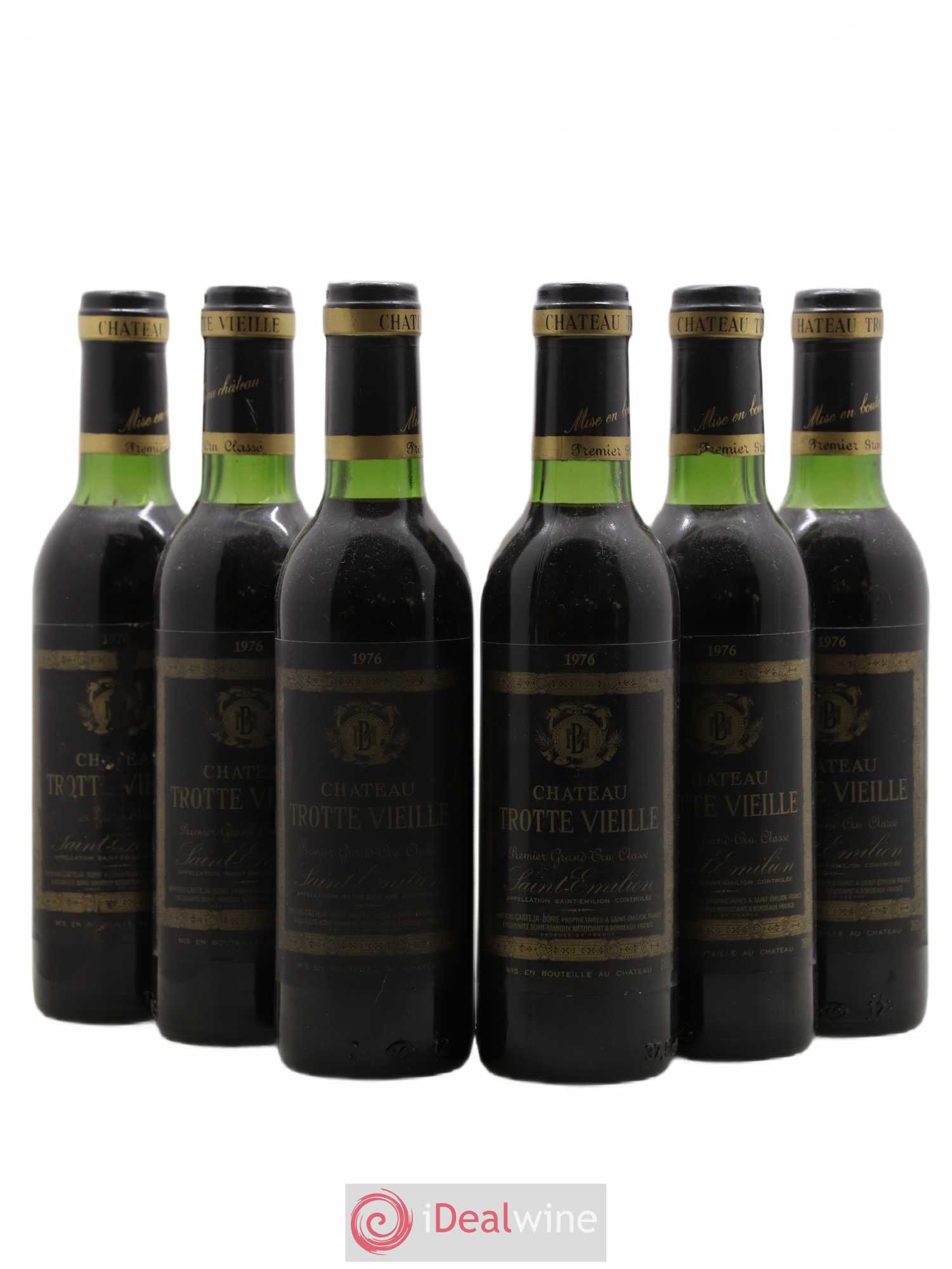 Château Trotte Vieille 1er Grand Cru Classé B 1976 - Lot de 6 demi bouteilles - 0