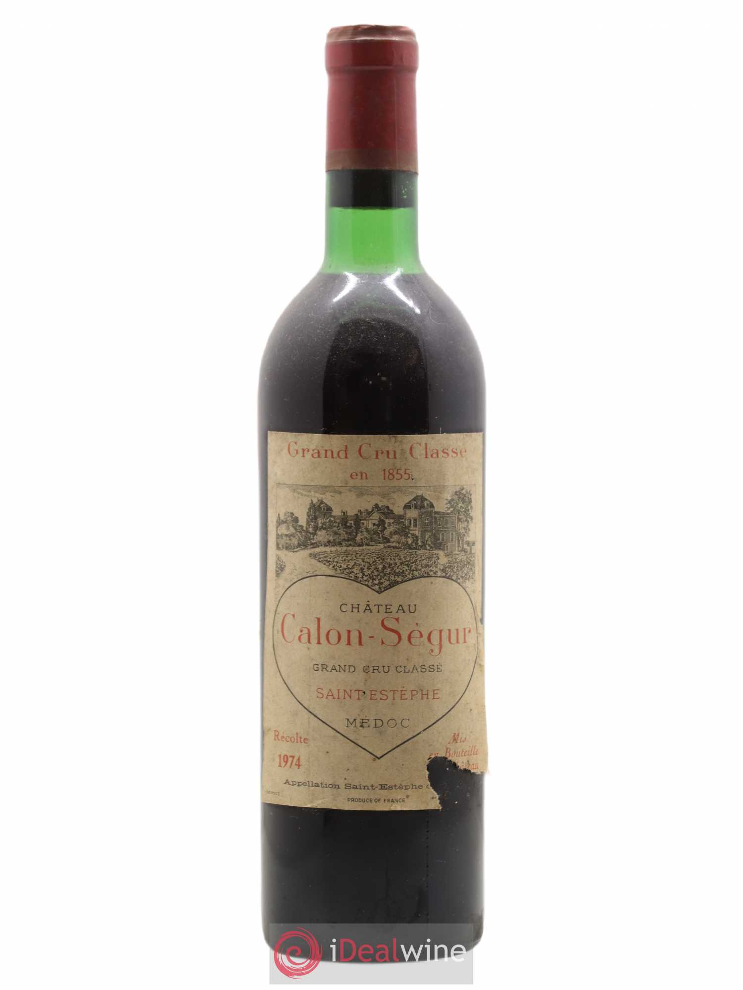 Château Calon Ségur 3ème Grand Cru Classé 1974 - Lot de 1 bouteille - 0