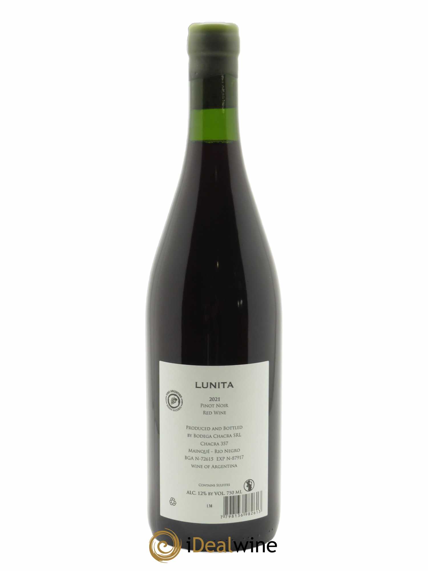 Patagonie Bodega Chacra Lunita 2021 - Lot de 1 bouteille - 1