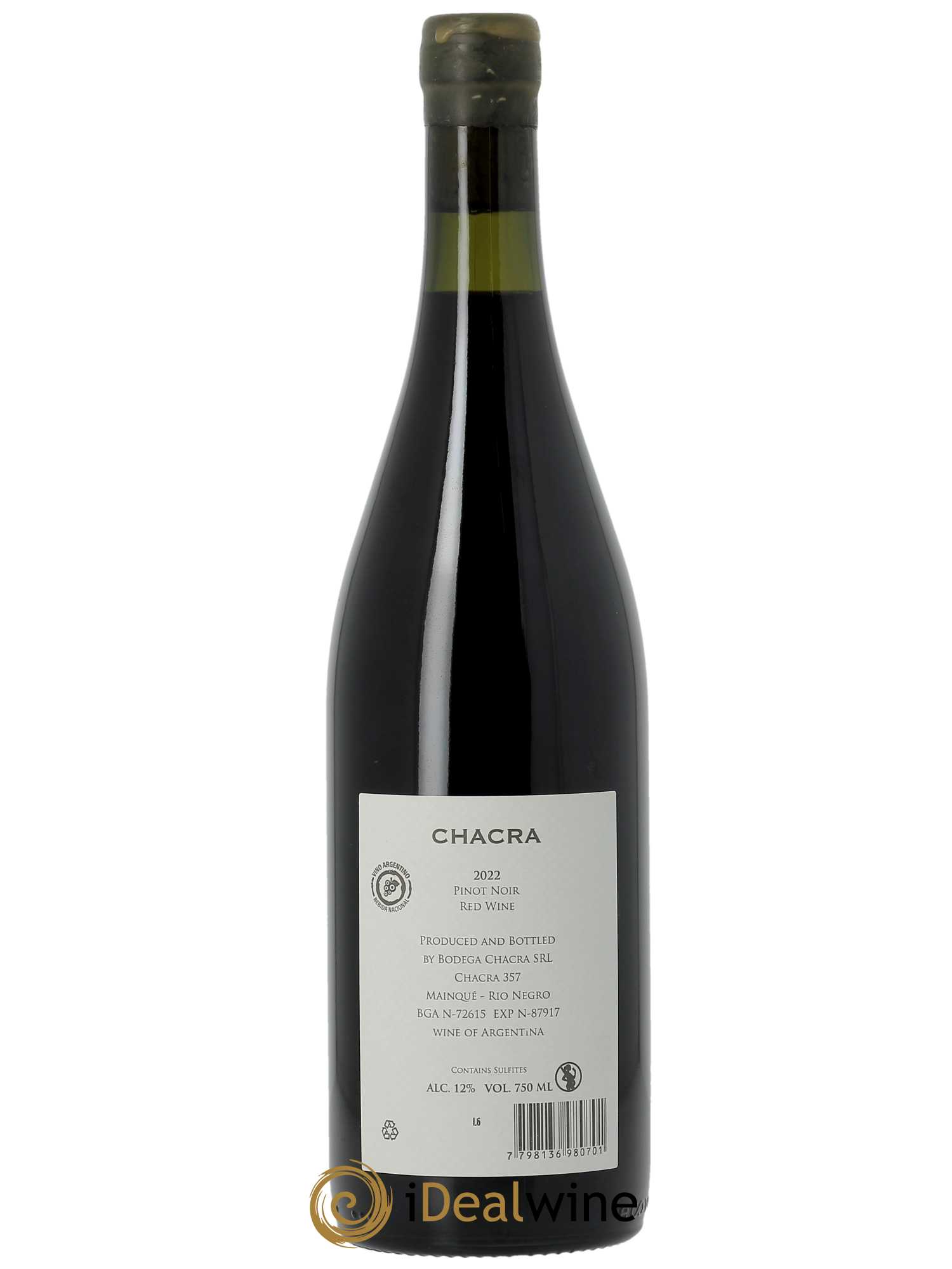 Patagonie Bodega Chacra Cincuenta y cinco 2022 - Lot of 1 bottle - 1