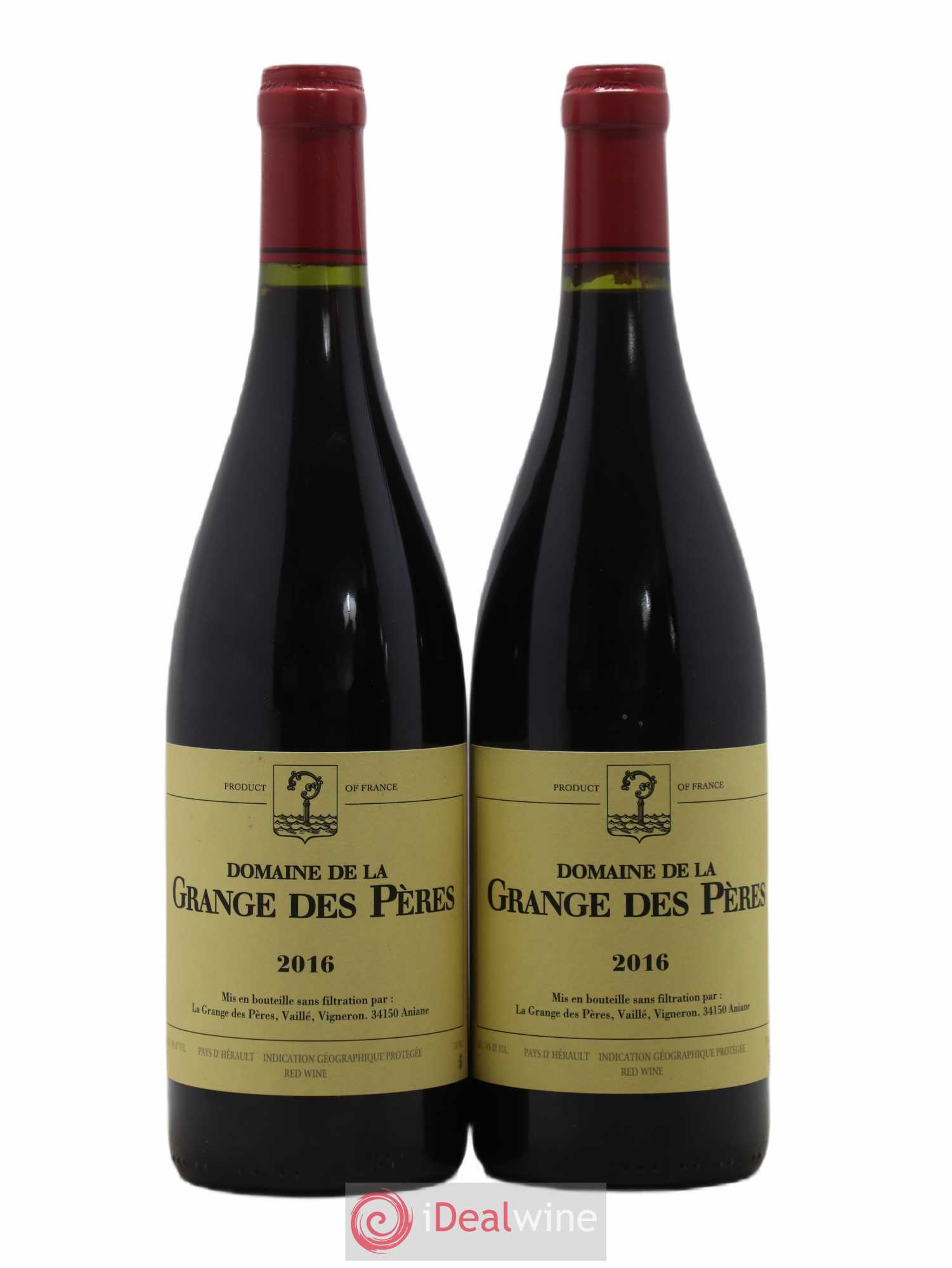 Pays d'Hérault Grange des Pères Laurent Vaillé 2016 - Lot de 2 bouteilles - 0