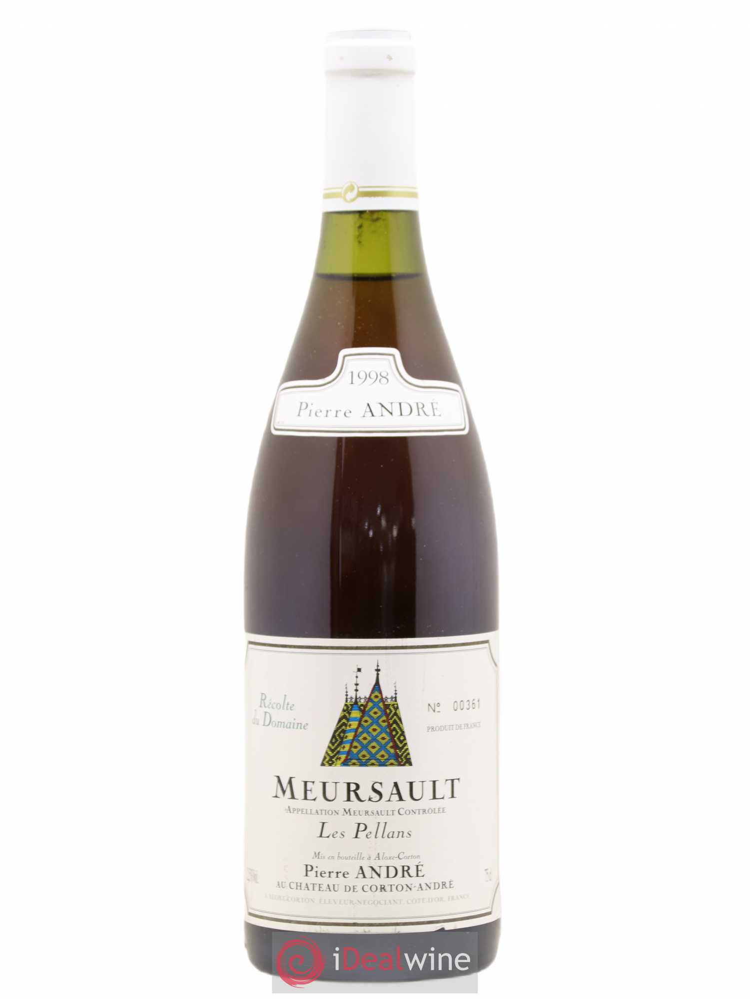 Meursault Les Pellans Pierre André 1998 - Posten von 1 Flasche - 0
