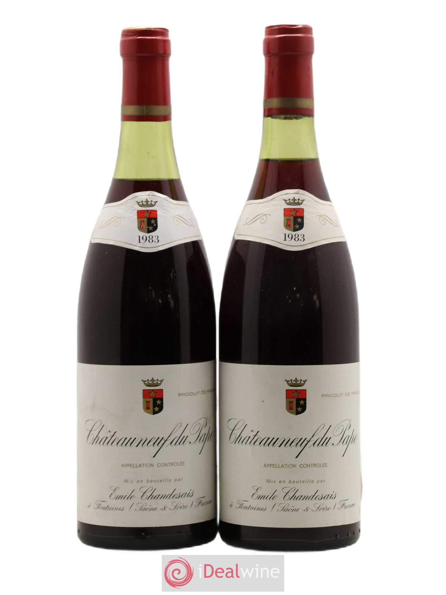 Châteauneuf-du-Pape Emile de Chandesais 1983 - Posten von 2 Flaschen - 0