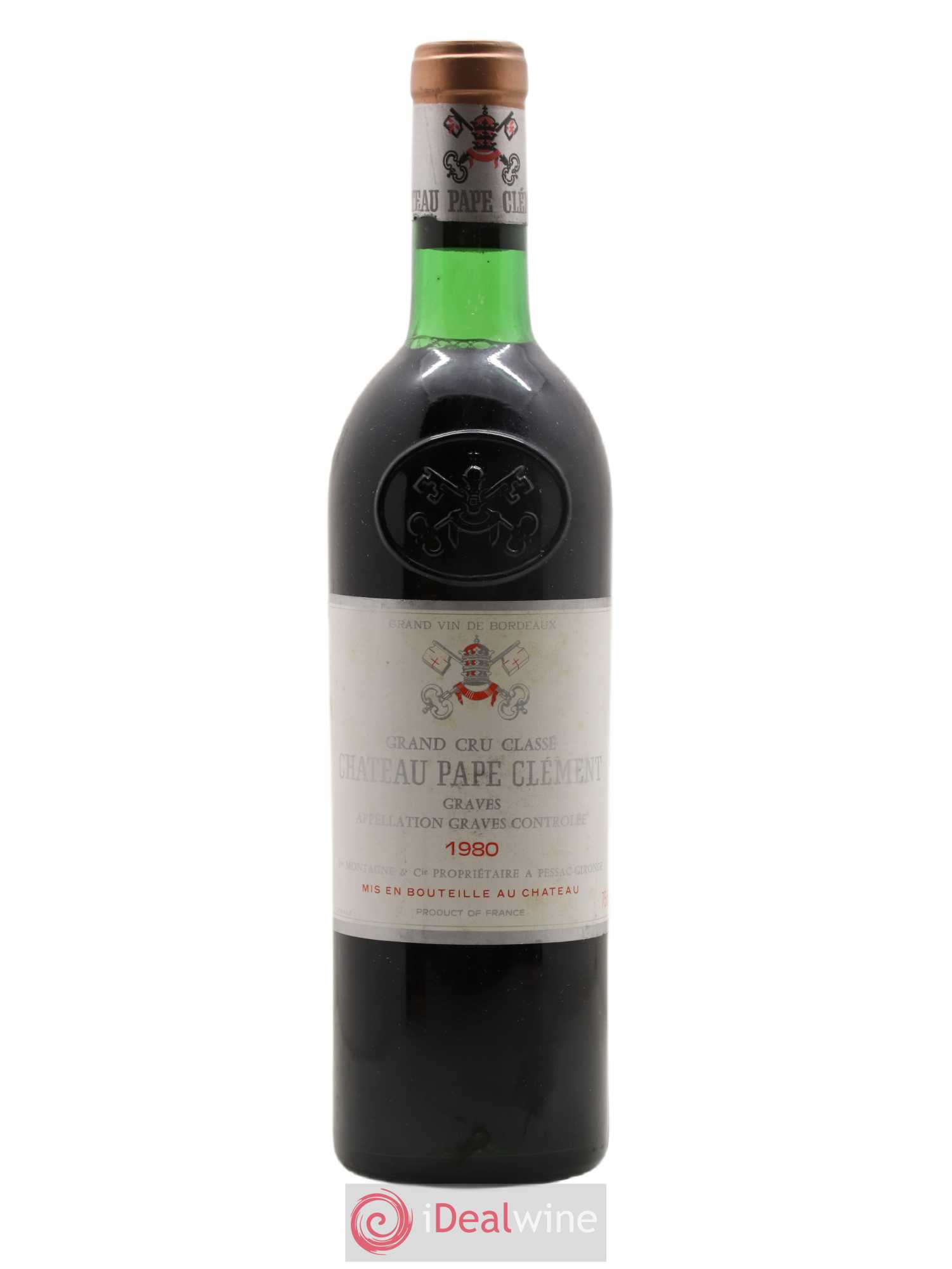 Château Pape Clément Cru Classé de Graves 1980 - Lot de 1 bouteille - 0