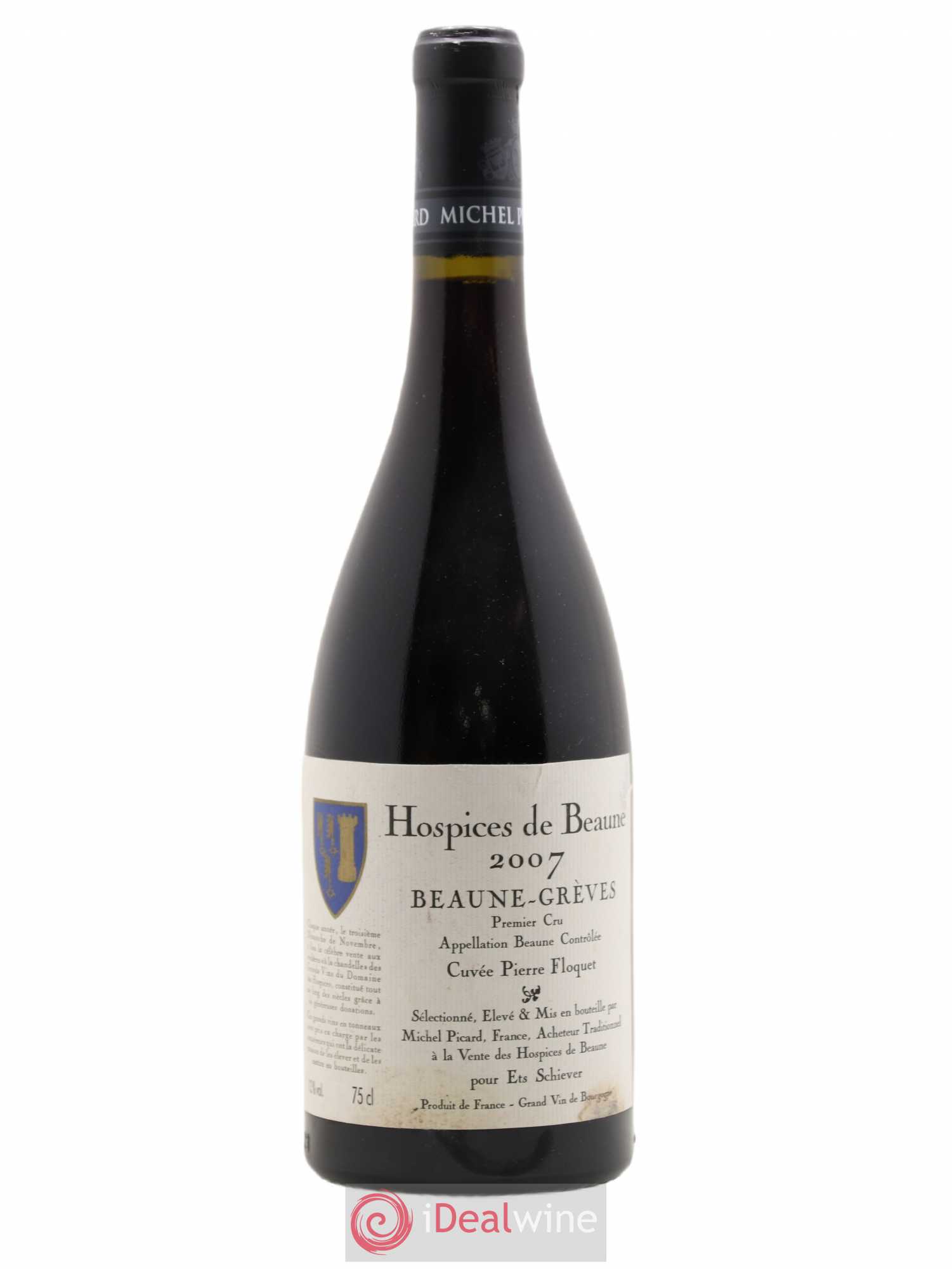 Beaune 1er Cru Grèves Cuvée Pierre Floquet Hospices de Beaune Michel Picard 2007 - Posten von 1 Flasche - 0
