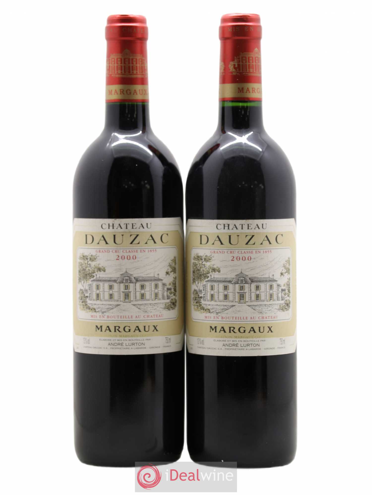 Château Dauzac 5ème Grand Cru Classé 2000 - Lot de 2 bouteilles - 0