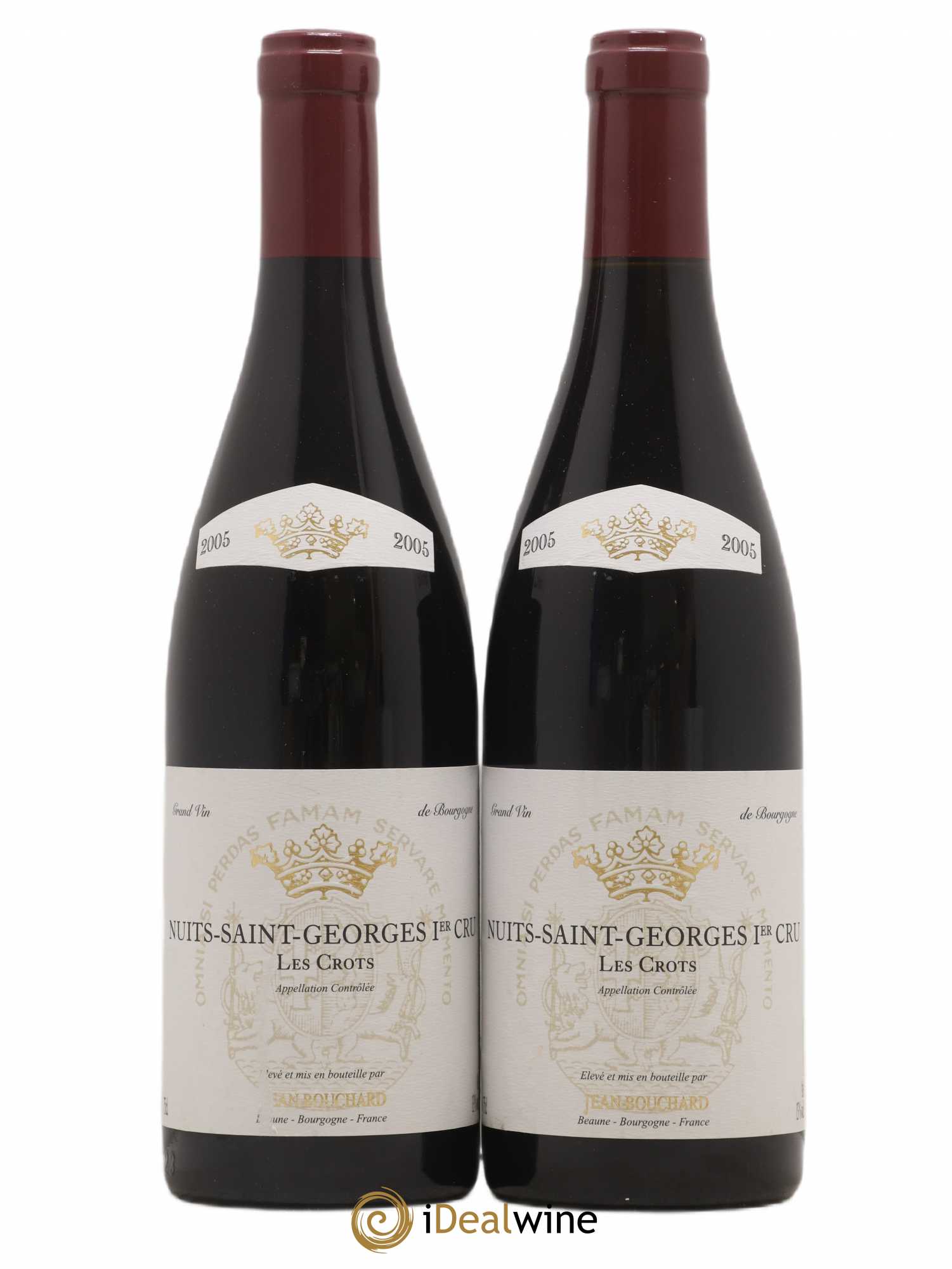 Nuits-Saint-Georges 1er Cru Les Crots Jean Bouchard 2005 - Posten von 2 Flaschen - 0