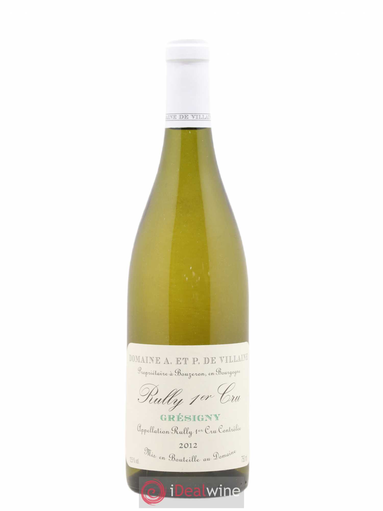 Rully 1er Cru Grésigny Domaine de Villaine 2012 - Lot de 1 bouteille - 0