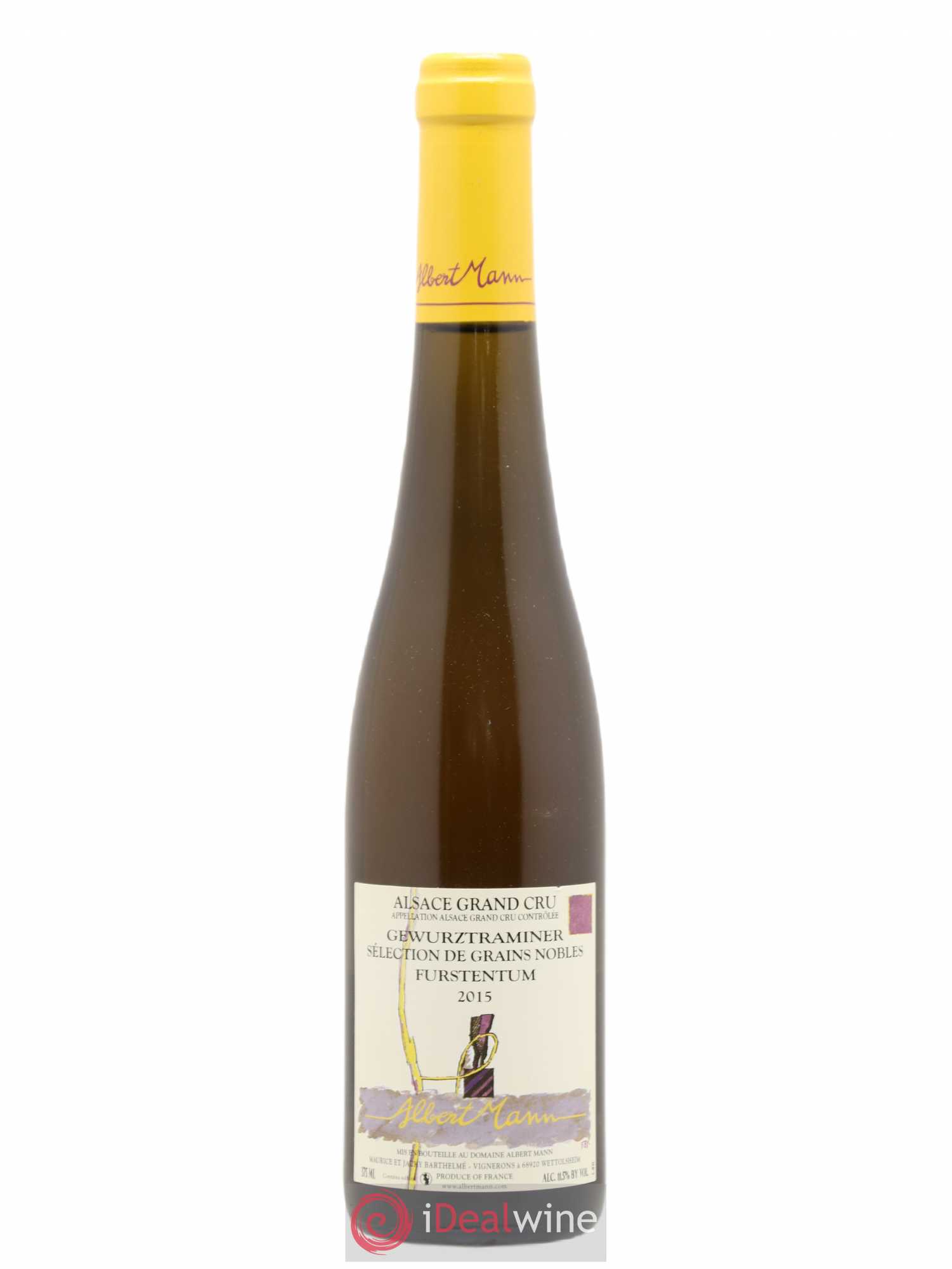 Alsace Gewurztraminer Sélection de Grains Nobles Grand Cru Furstentum Albert Mann 2015 - Lot of 1 half-bottle - 0