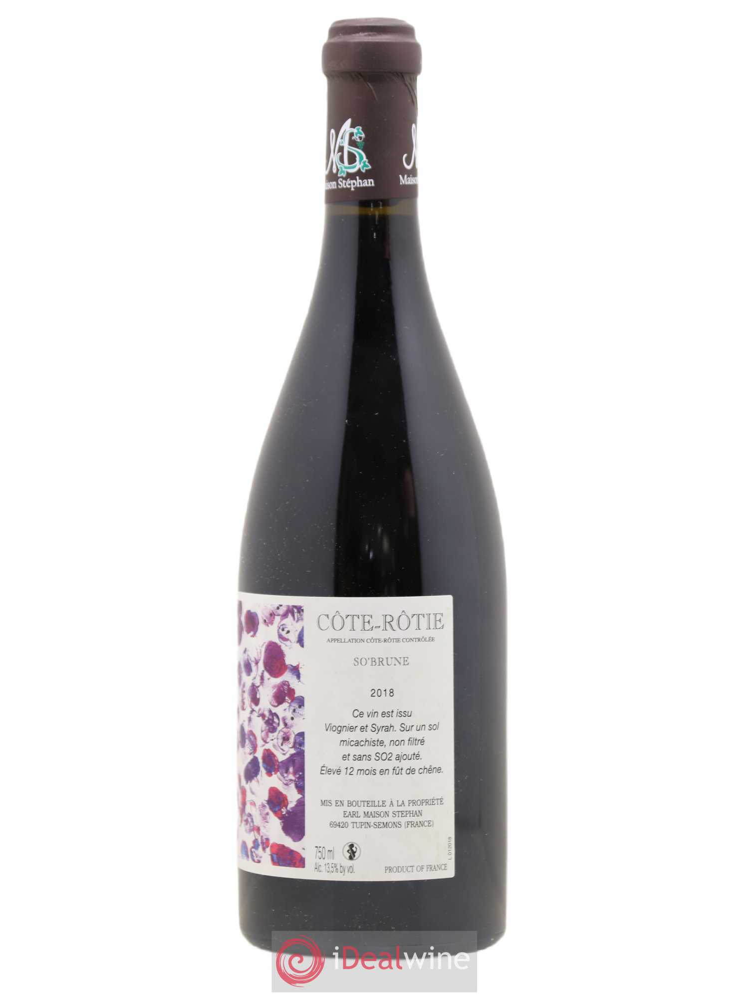 Côte-Rôtie So'Brune Jean Michel Stephan 2018 - Posten von 1 Flasche - 1