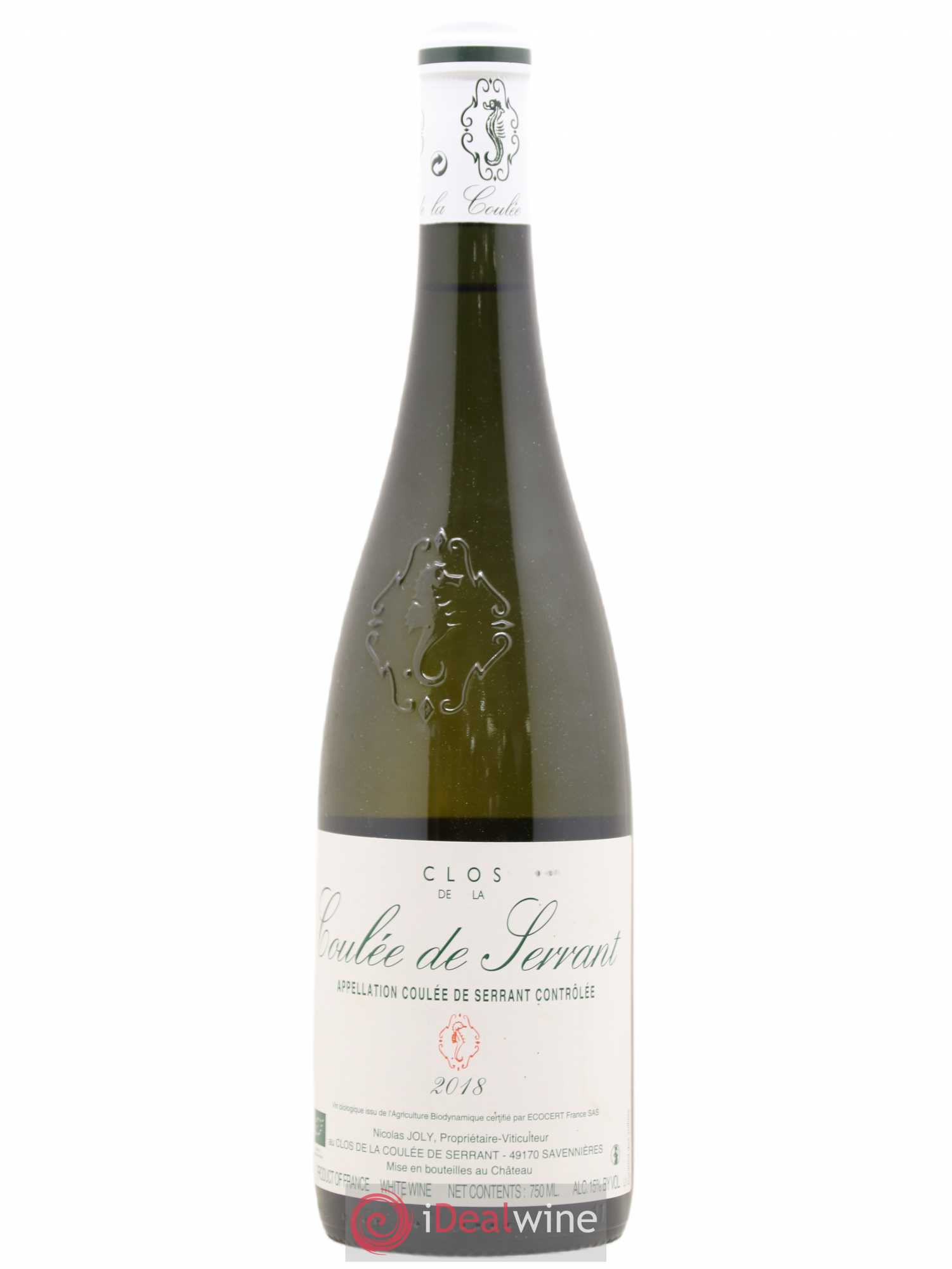 Savennières Clos de la Coulée de Serrant Vignobles de la Coulée de Serrant - Nicolas Joly 2018 - Lot de 1 bouteille - 0