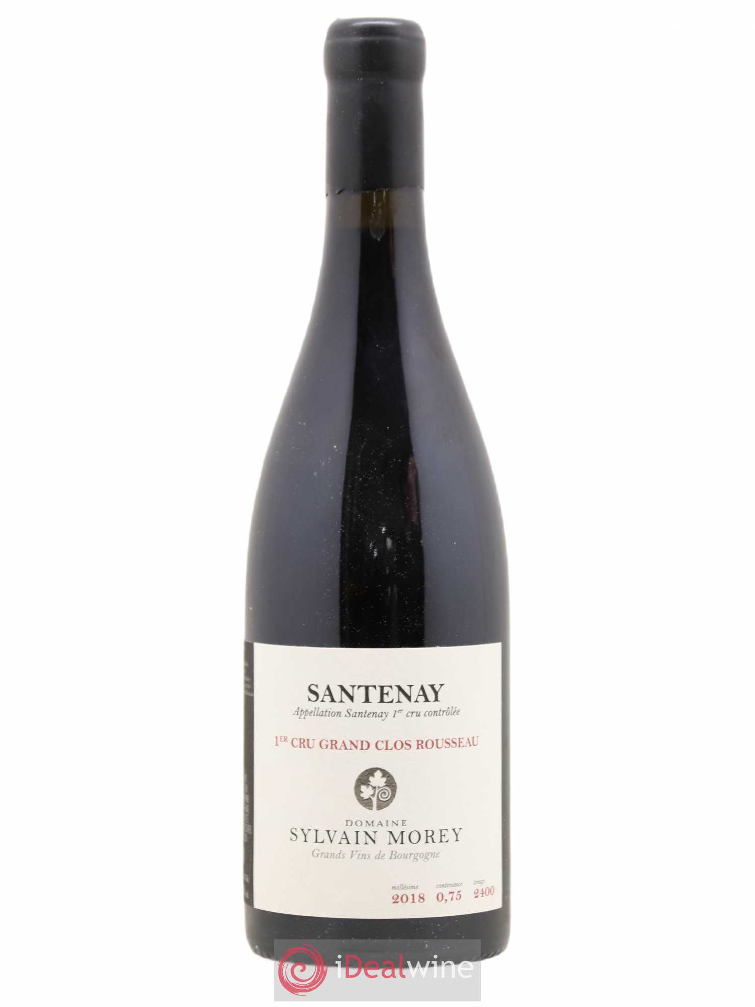 Santenay 1er Cru Grand Clos Rousseau Sylvain Morey 2018 - Lot de 1 bouteille - 0