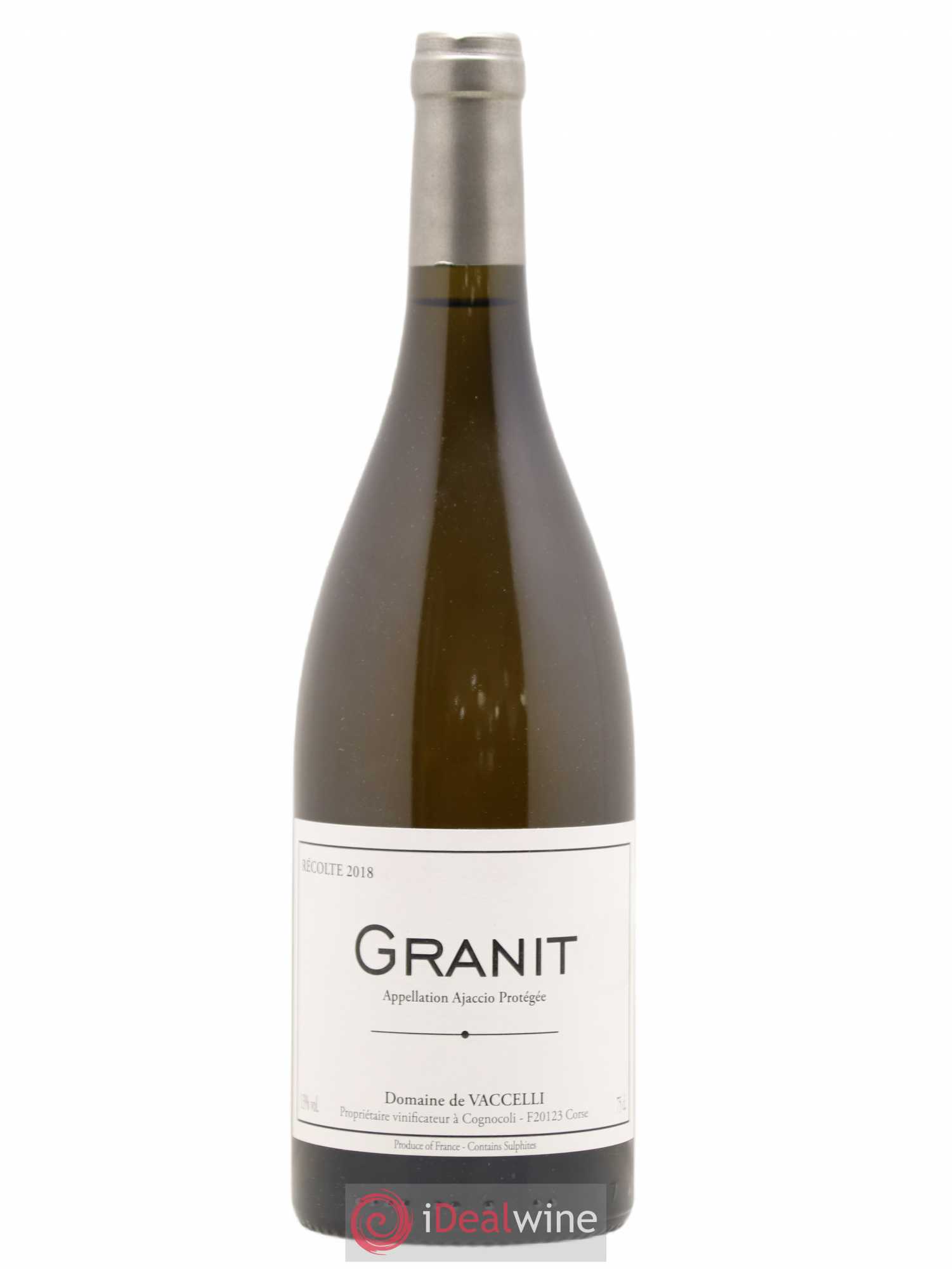 Ajaccio Granit Vaccelli 2018 - Lot de 1 bouteille - 0