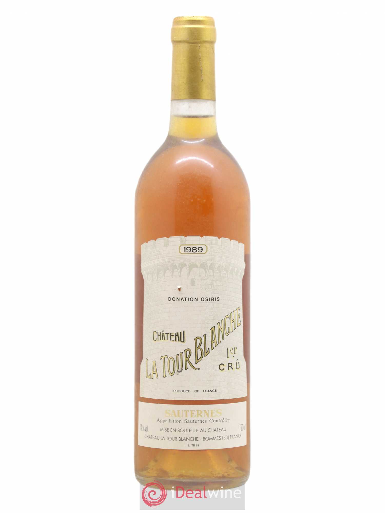 Château la Tour Blanche 1er Grand Cru Classé 1989 - Lotto di 1 bottiglia - 0