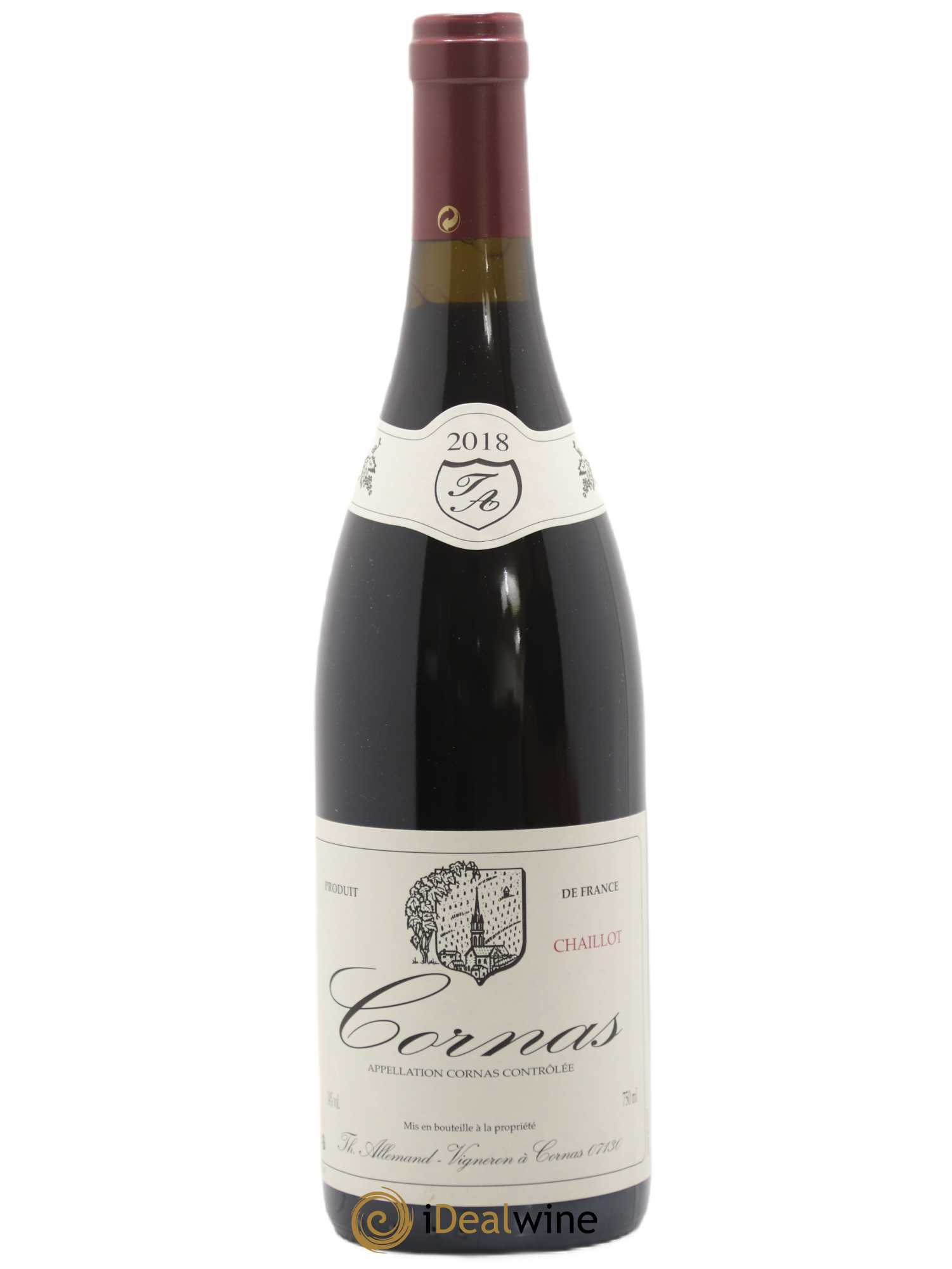 Cornas Chaillot Thierry Allemand 2018 - Lot de 1 bouteille - 0