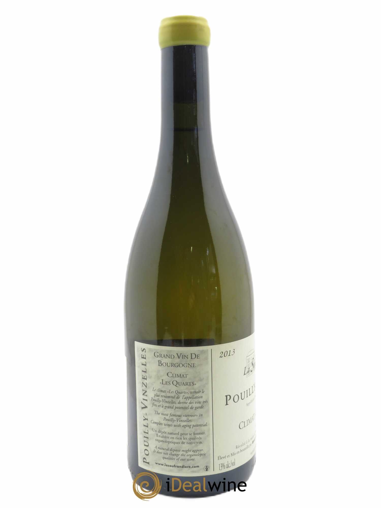 Pouilly-Vinzelles Les Quarts La Soufrandière - Bret Brothers 2013 - Lot de 1 bouteille - 1