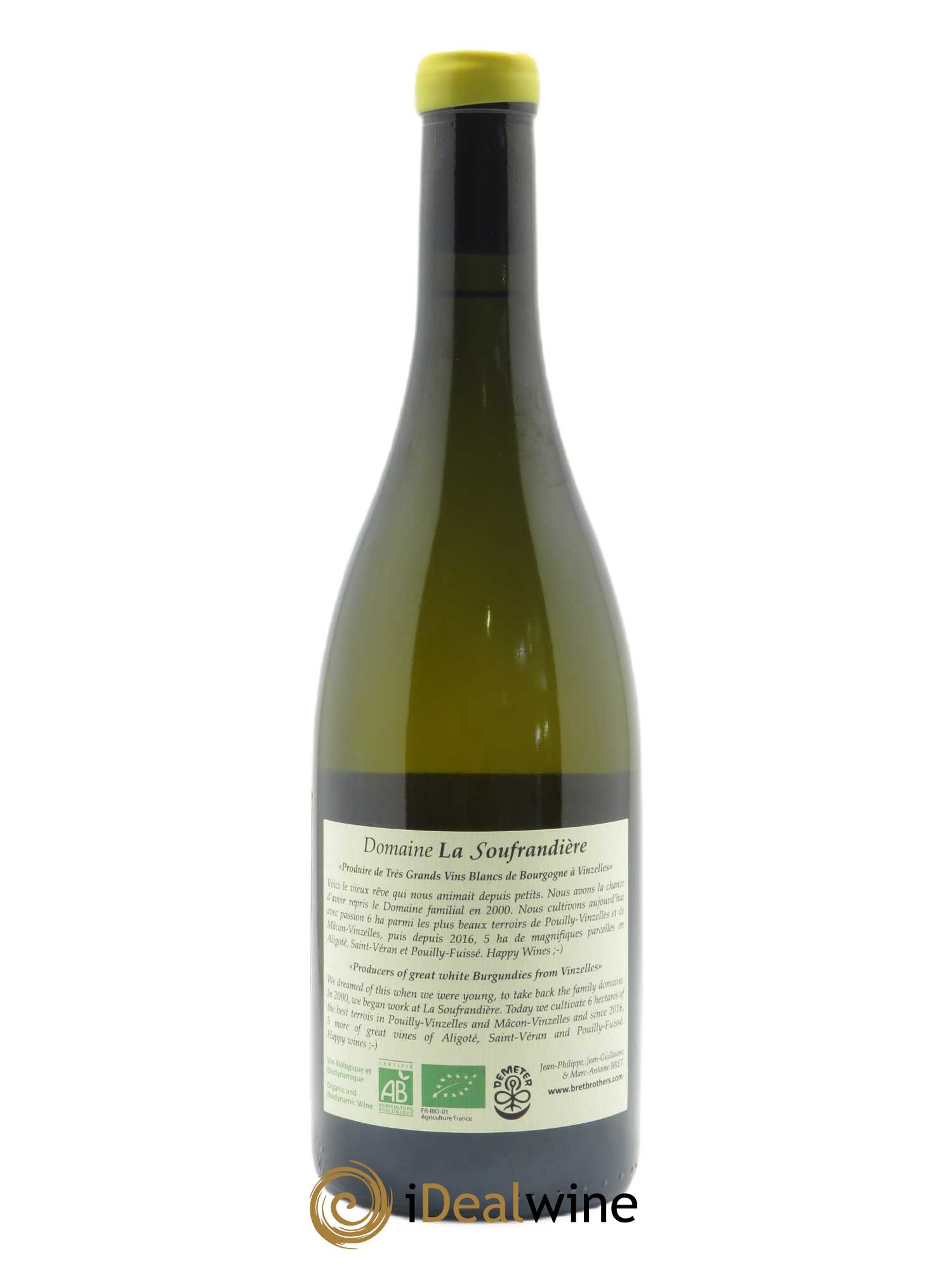 Pouilly-Vinzelles Les Quarts La Soufrandière - Bret Brothers 2014 - Lot de 1 bouteille - 1