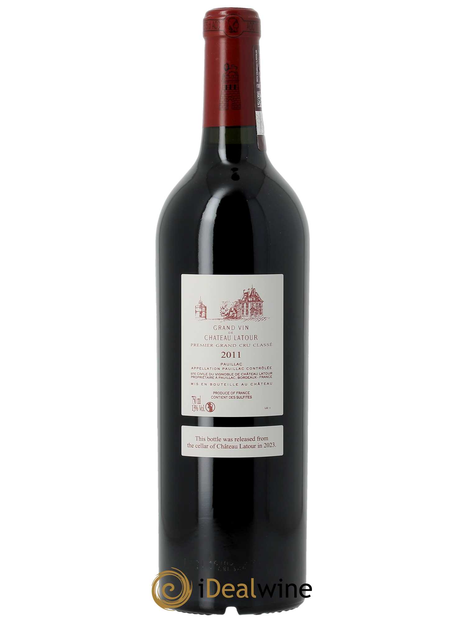 Château Latour 1er Grand Cru Classé (CBO à partir de 3 bts) 2011 - Lot de 1 bouteille - 1