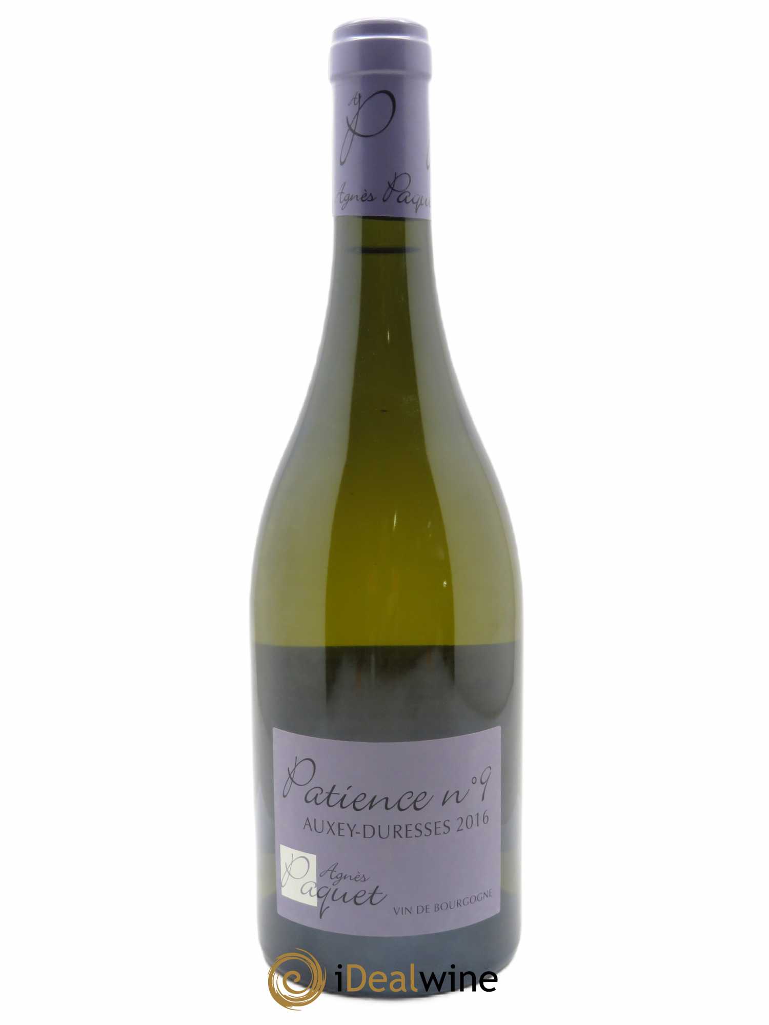 Auxey-Duresses Patience n°9 Agnès Paquet (Domaine) 2016 - Lot de 1 bouteille - 0