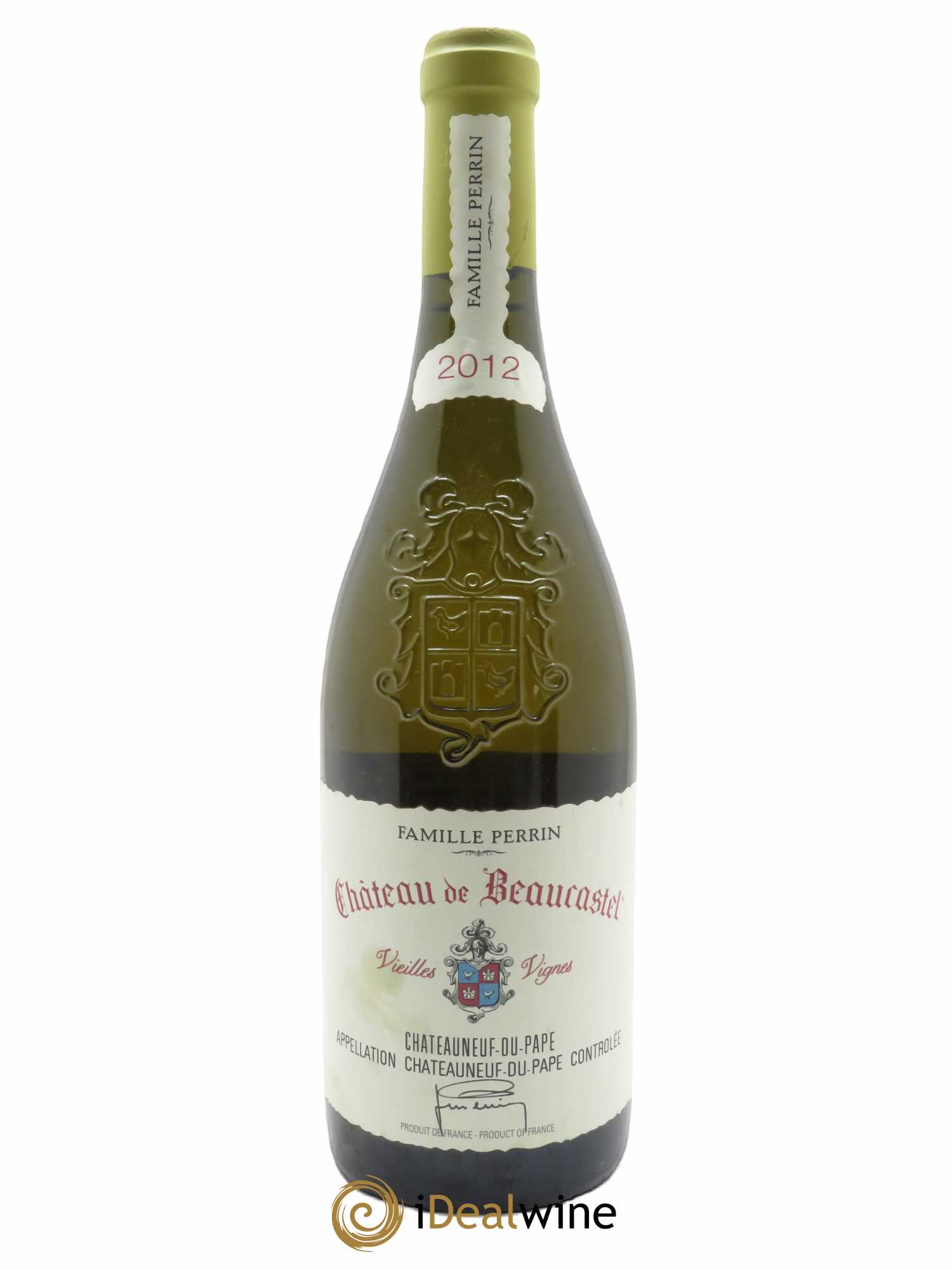 Châteauneuf-du-Pape Château de Beaucastel Vieilles vignes Roussanne Famille Perrin 2012 - Lot de 1 bouteille - 0