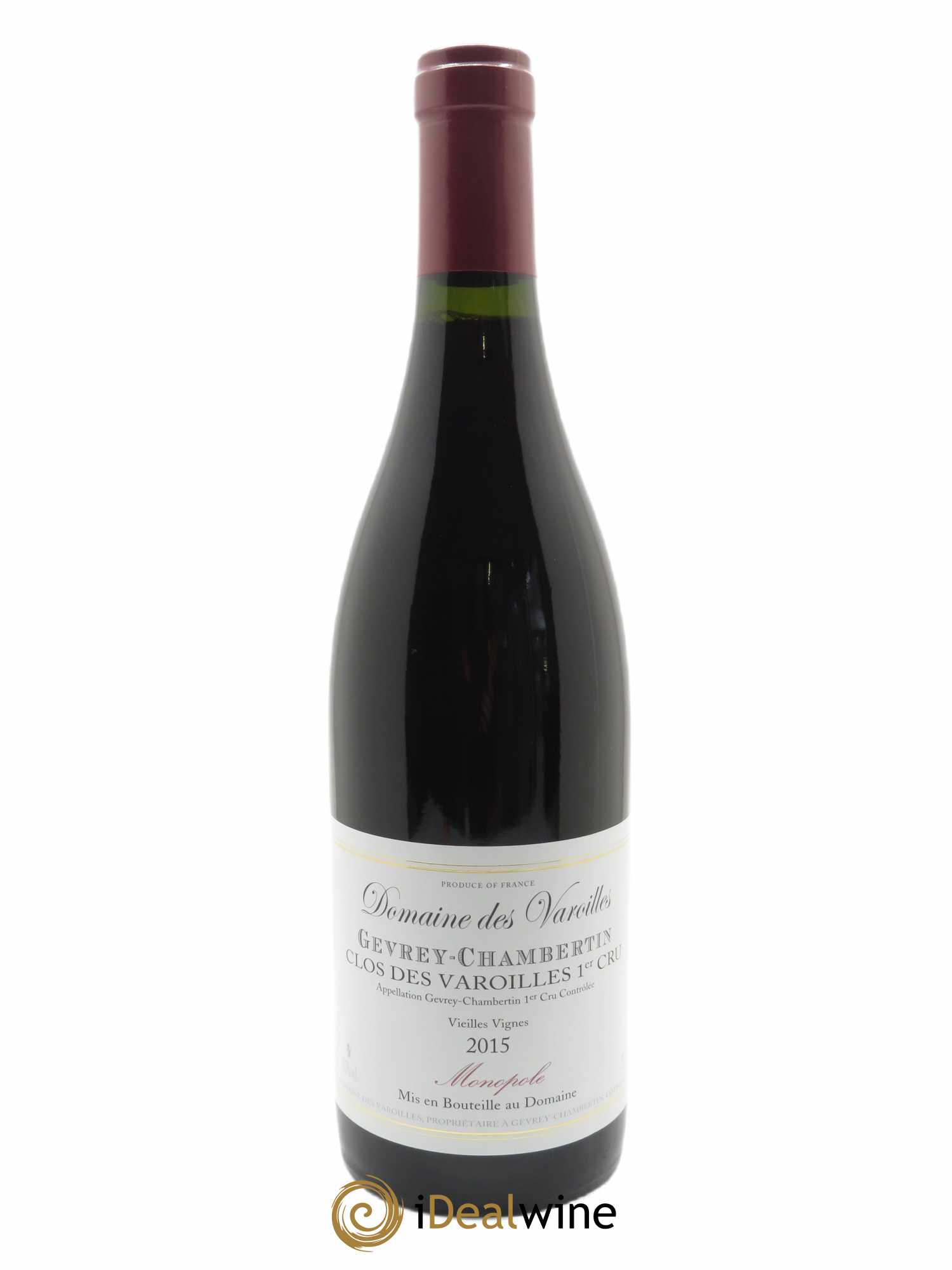 Gevrey-Chambertin 1er Cru Clos des Varoilles Monopole Varoilles (Domaine des) 2015 - Lot de 1 bouteille - 0