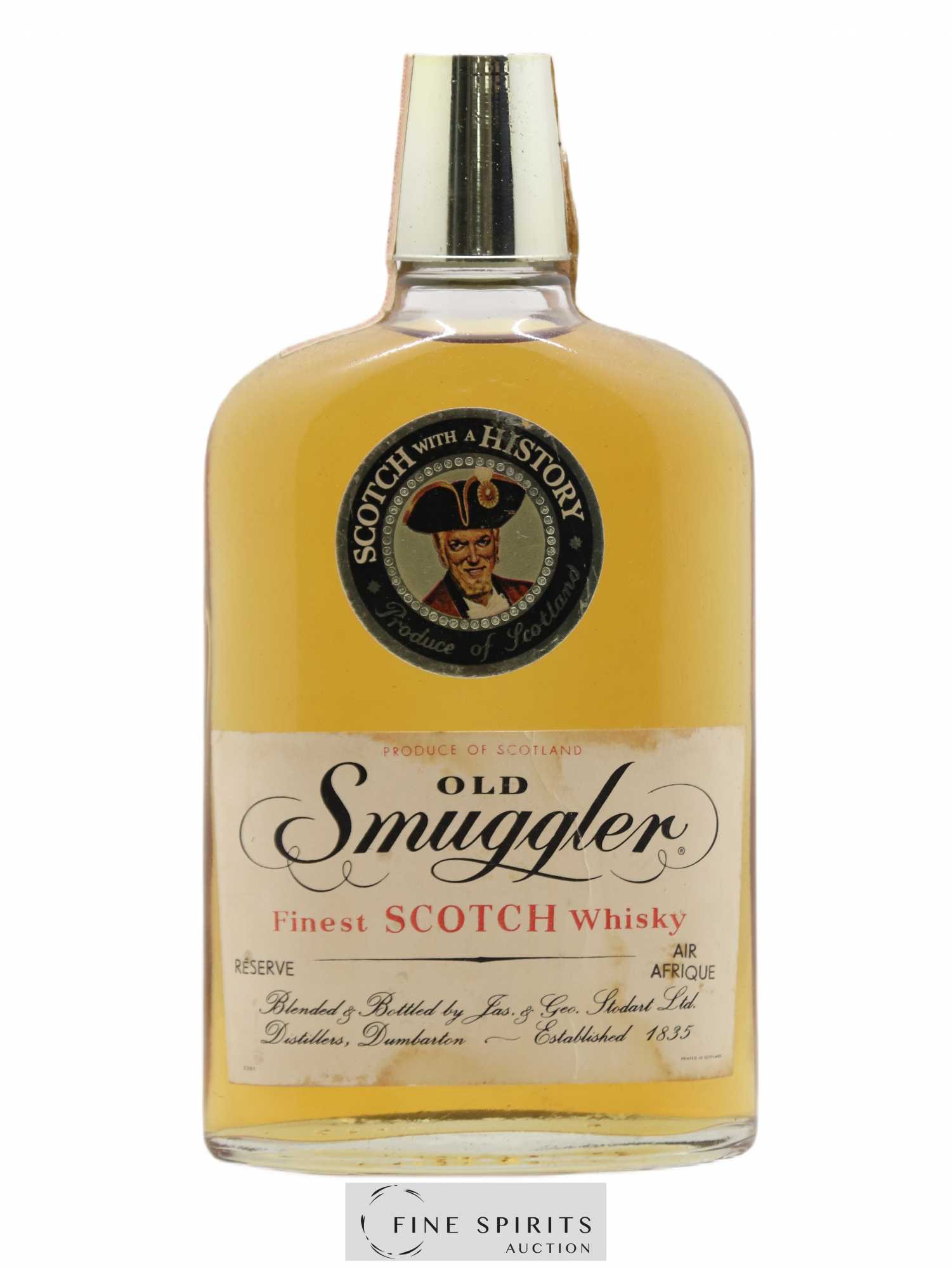 Old Smuggler Jas. & Geo. Stodart Scotch with a History Reserve Air Afrique - Posten von 1 Demi-Flasche - 0