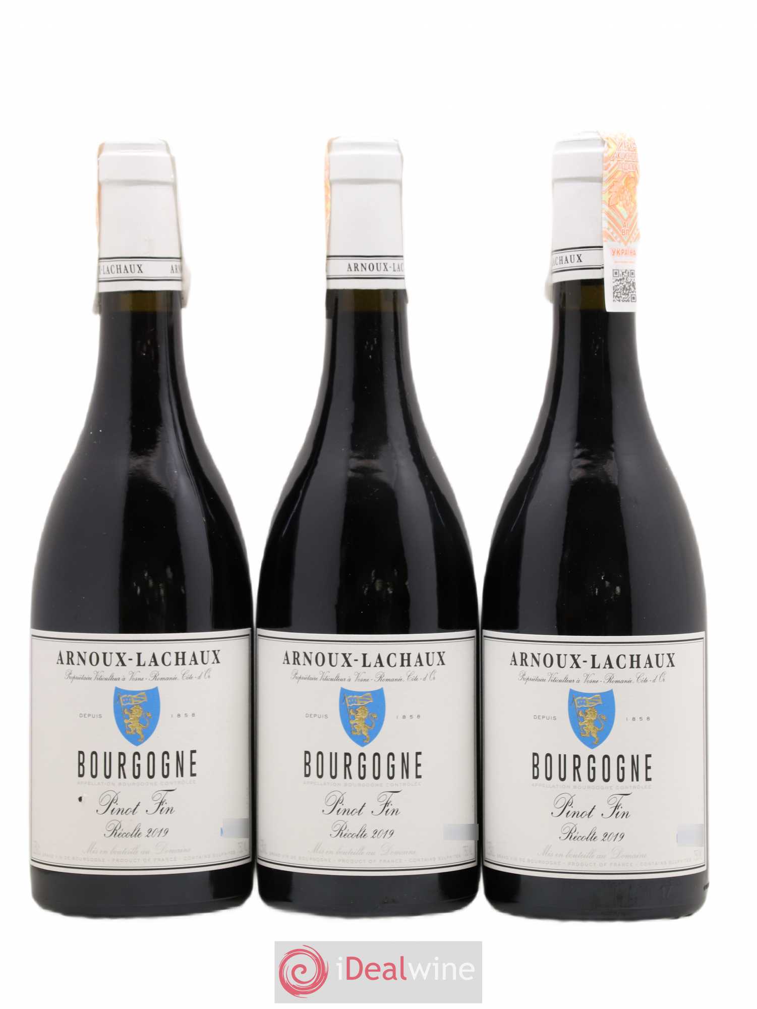 Bourgogne Pinot Fin Arnoux-Lachaux (Domaine) 2019 - Lot de 3 bouteilles - 0