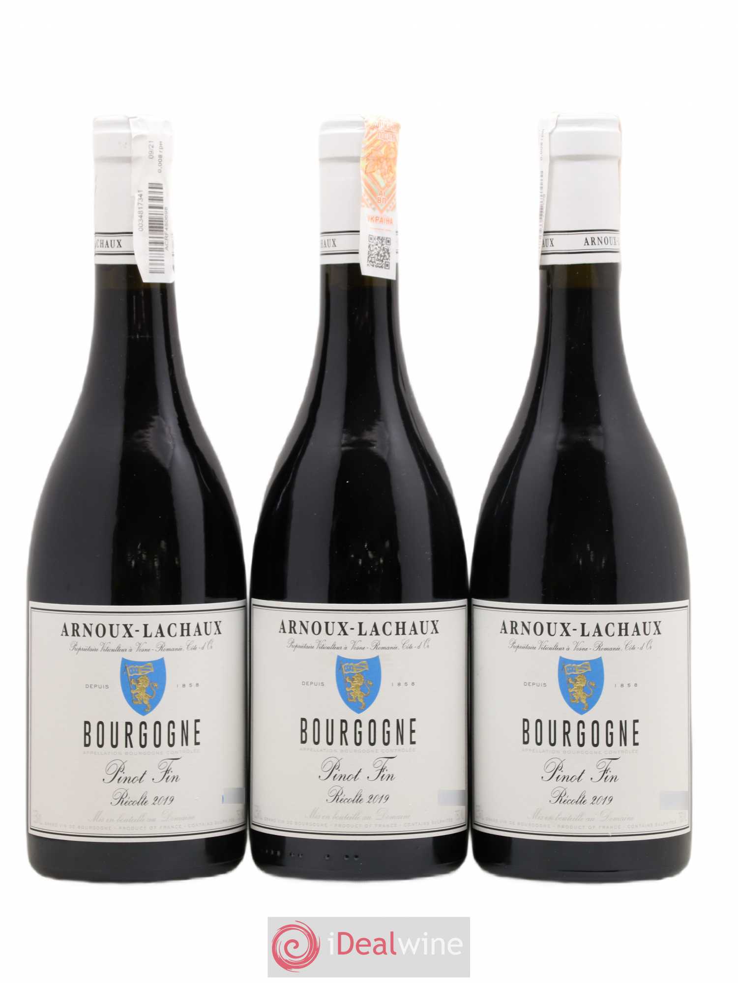 Bourgogne Pinot Fin Arnoux-Lachaux (Domaine) 2019 - Lot de 3 bouteilles - 0