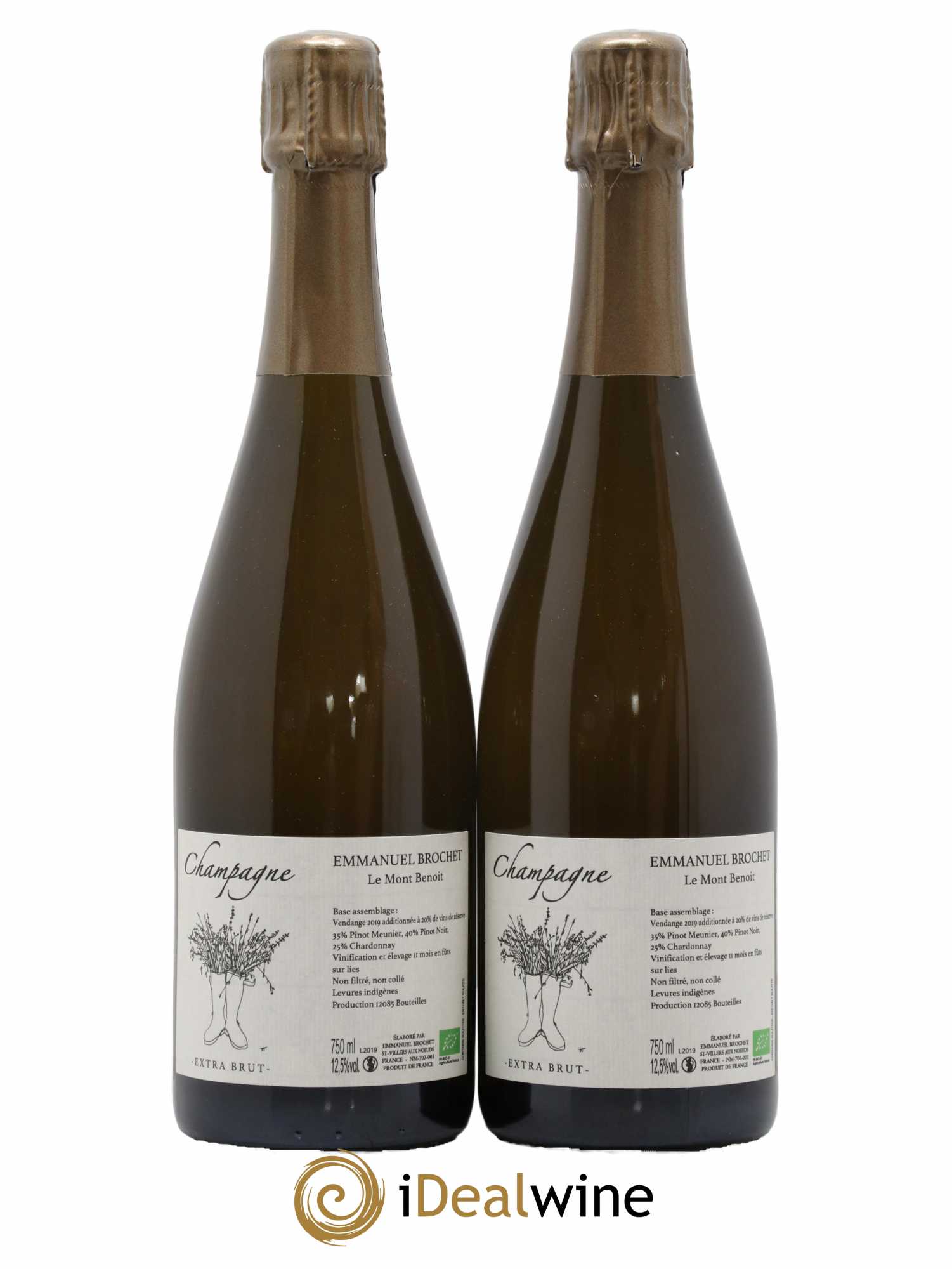 Le Mont Benoit Extra-Brut Emmanuel Brochet - Lot de 2 bouteilles - 0