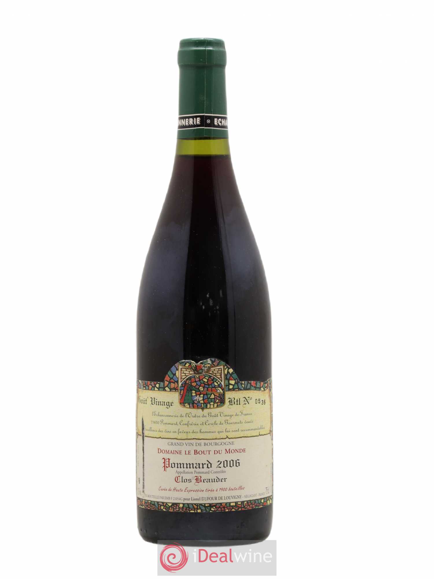 Pommard Clos Beauder domaine Le bout du Monde 2006 - Posten von 1 Flasche - 0